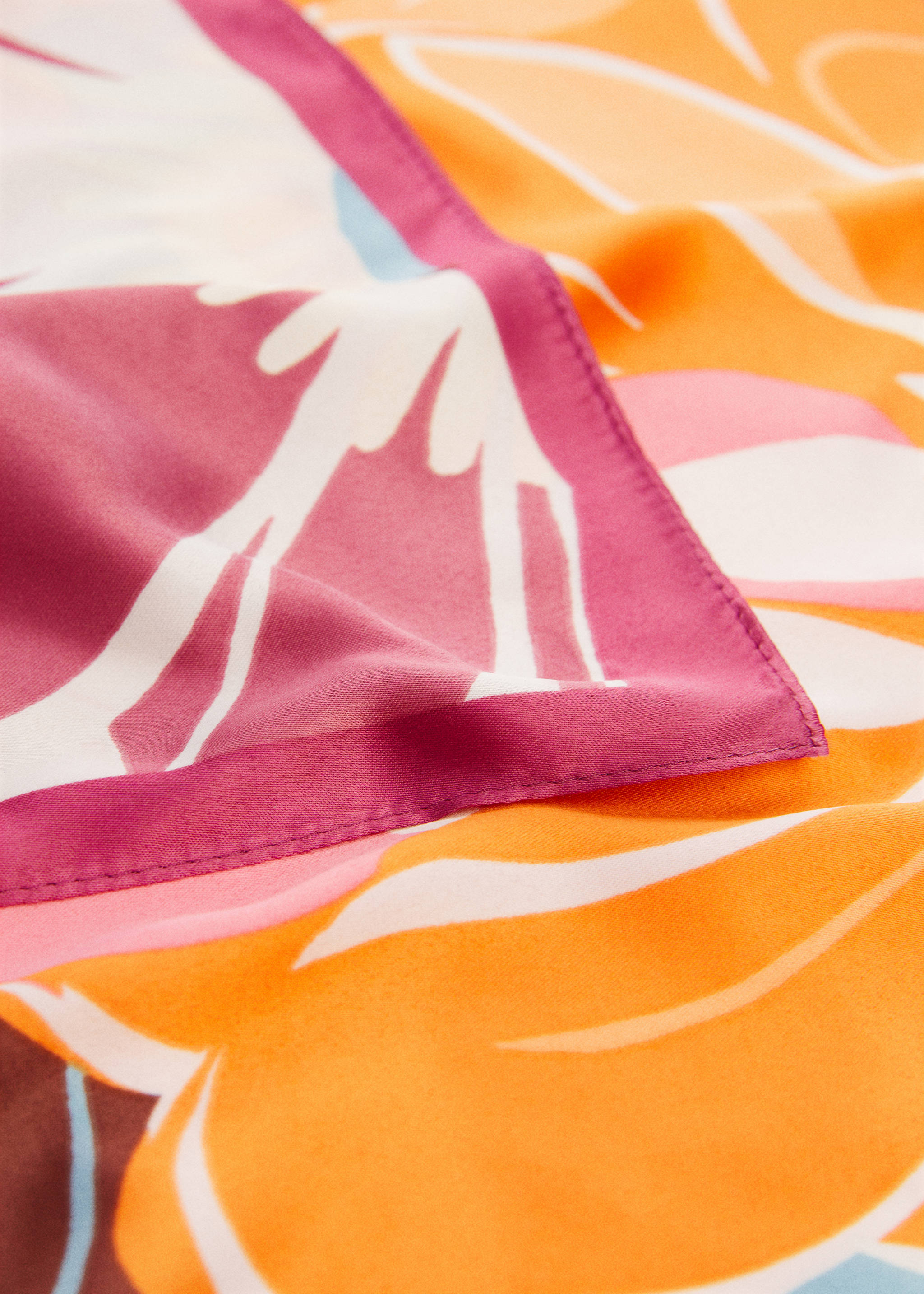 Floral print scarf - Medium plane