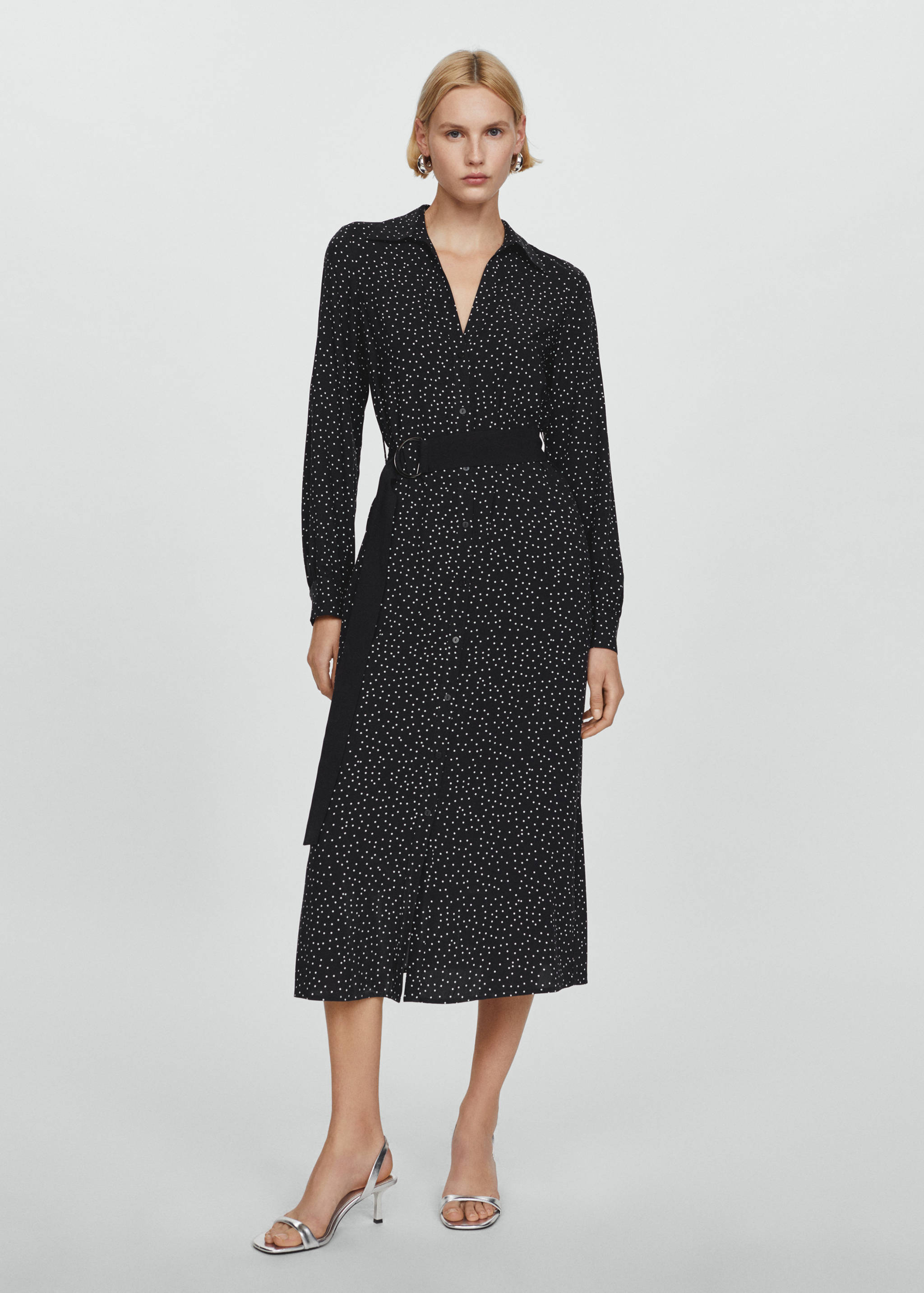 Polka dot shirt dress - General plane