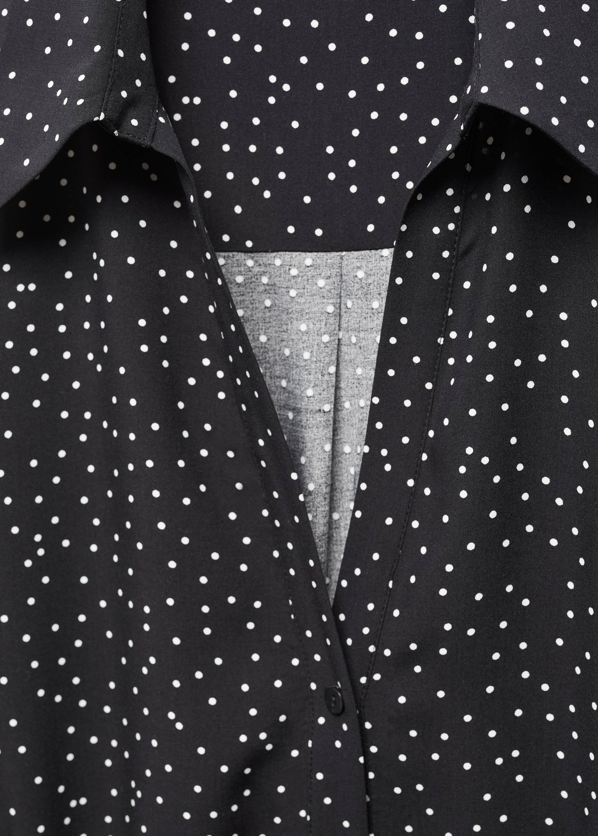 Polka dot shirt dress - Details of the article 8