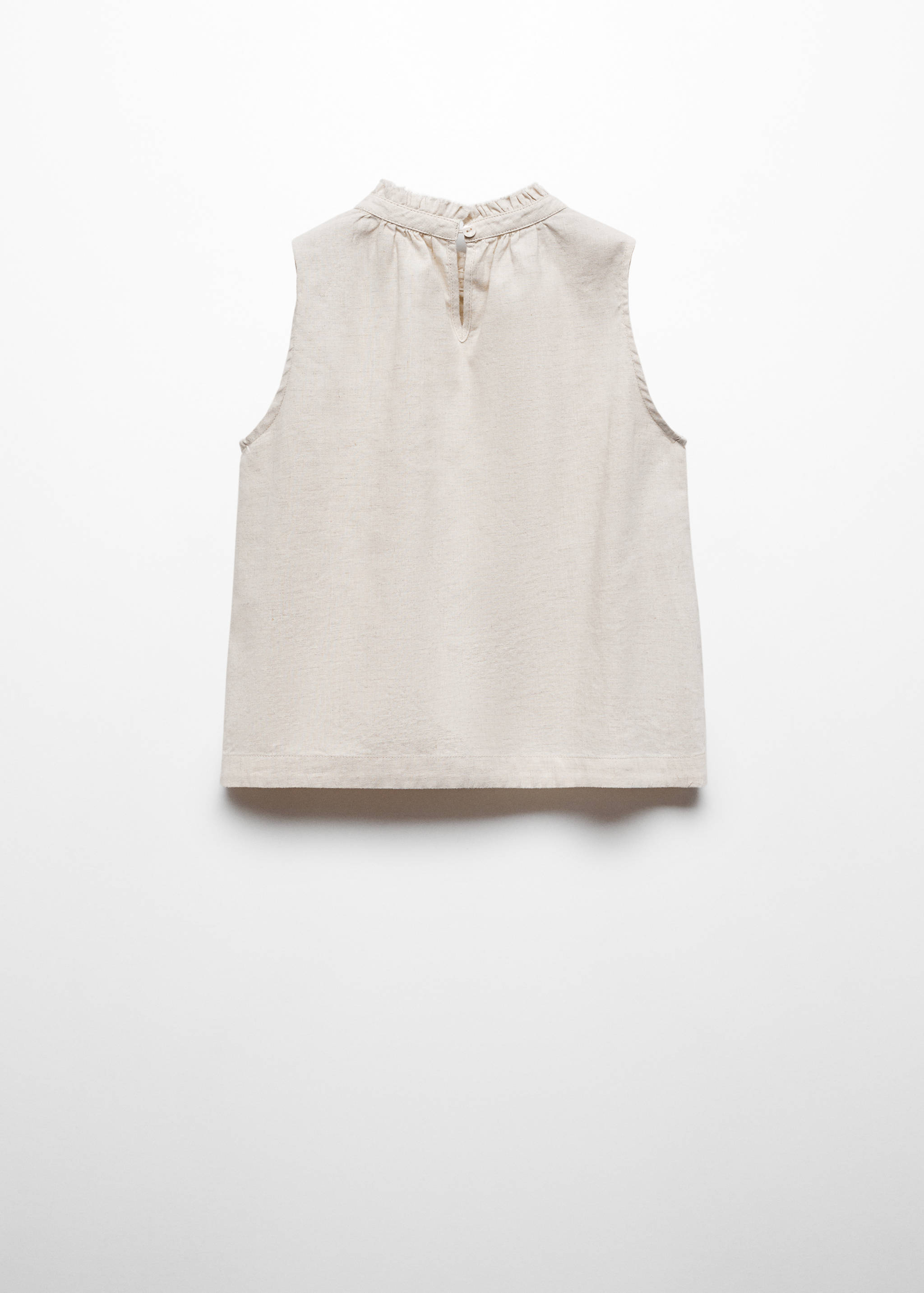 Linen blouse - Reverse of the article
