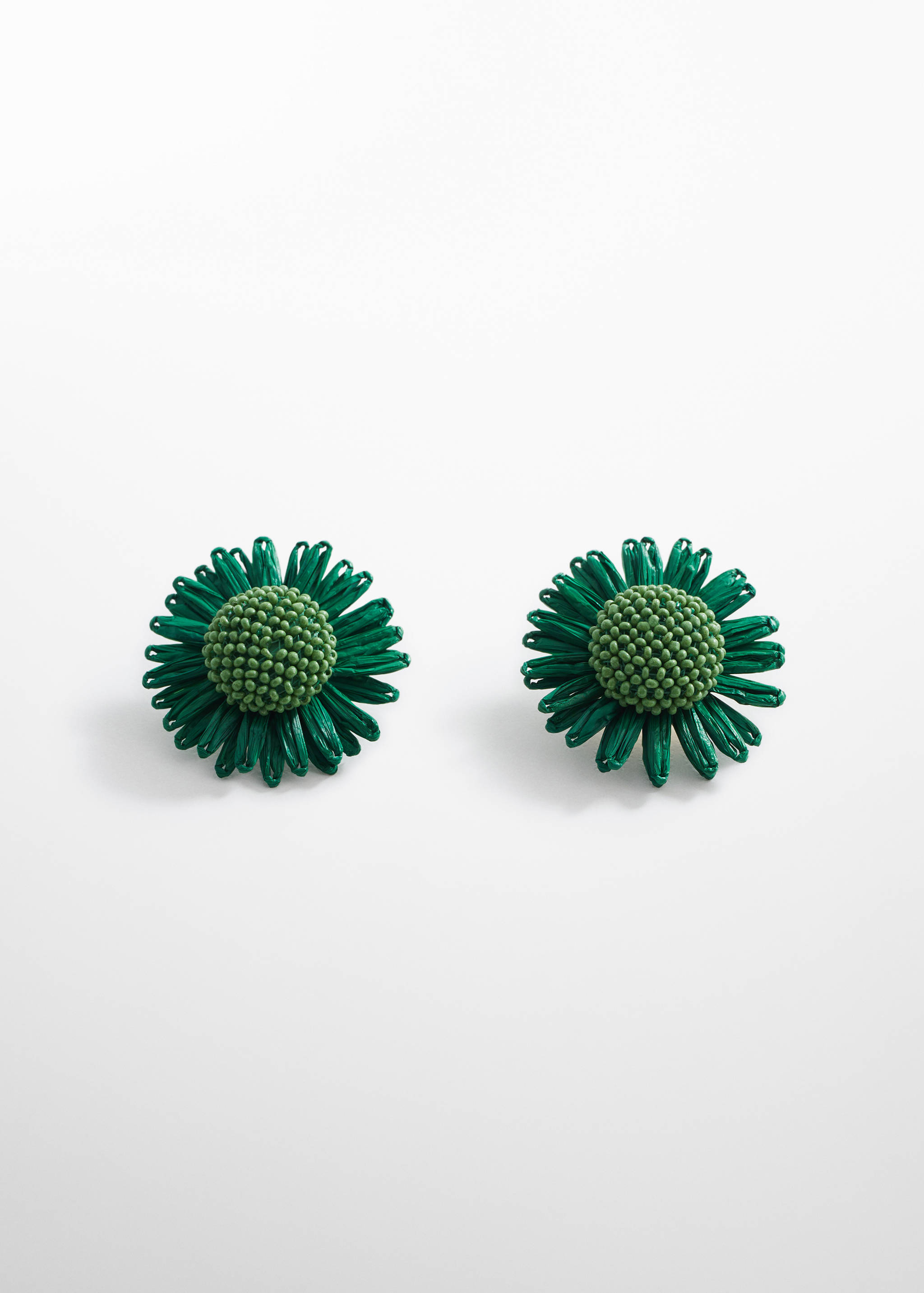 Pendientes flores rafia - Artículo sin modelo