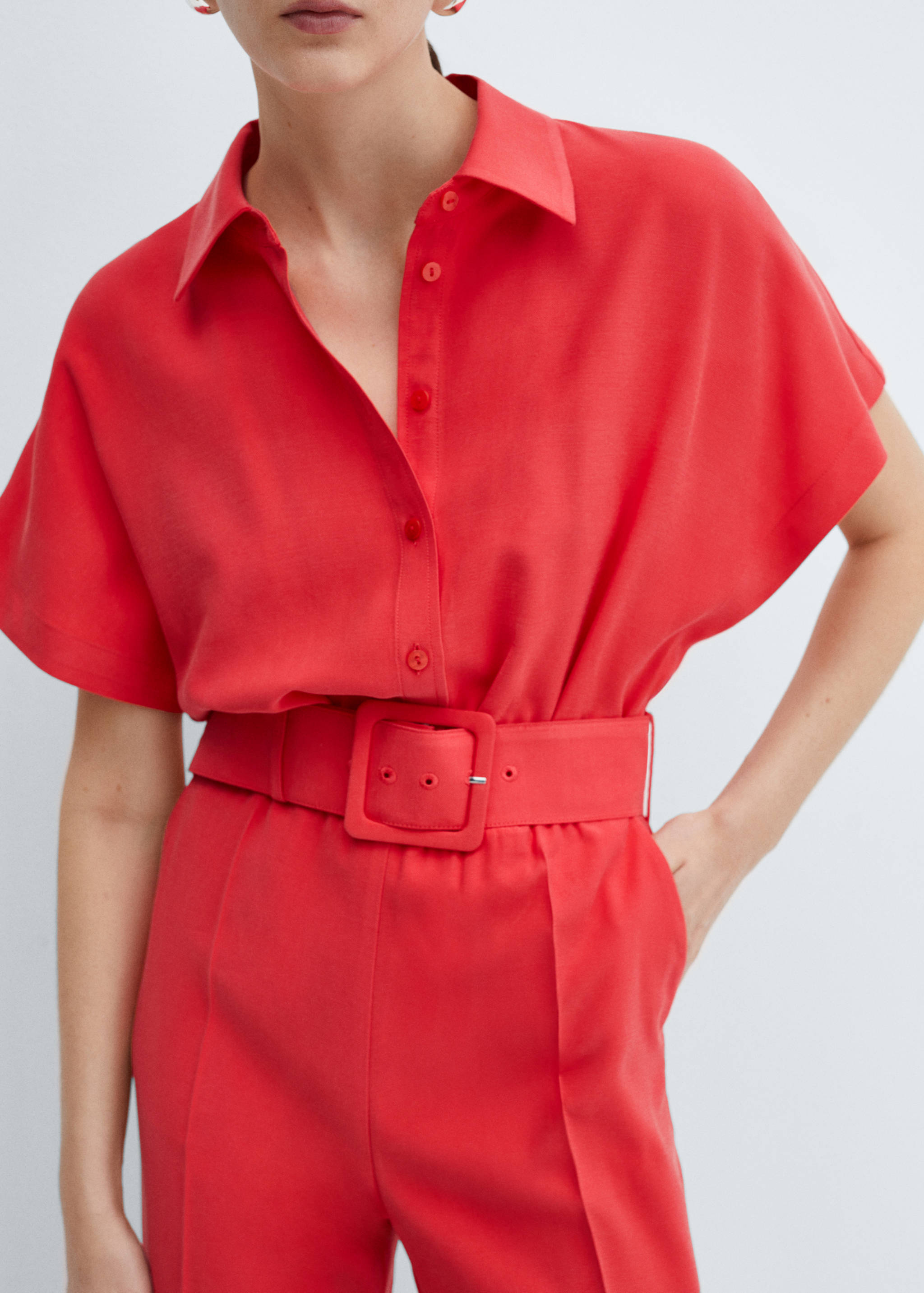 Belt long jumpsuit - Details of the article 6
