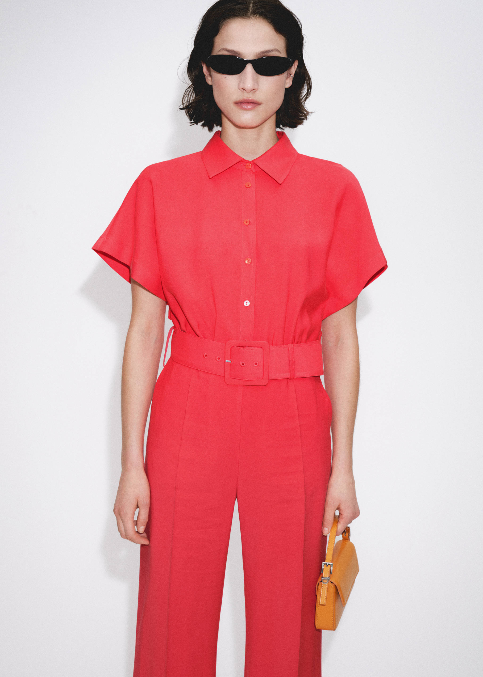 Belt long jumpsuit - Details of the article 7