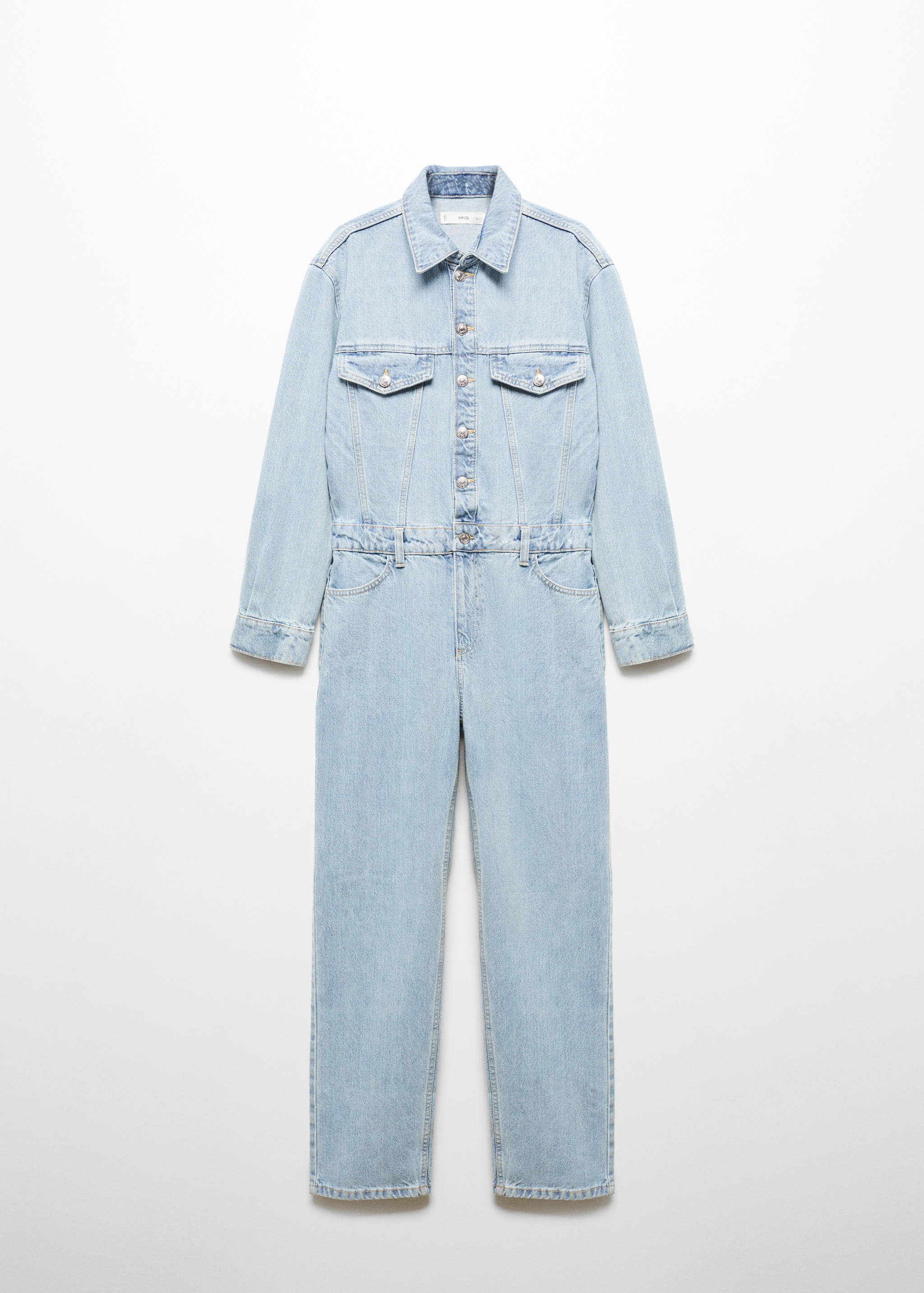 Denim jumpsuit buttons - Article without model
