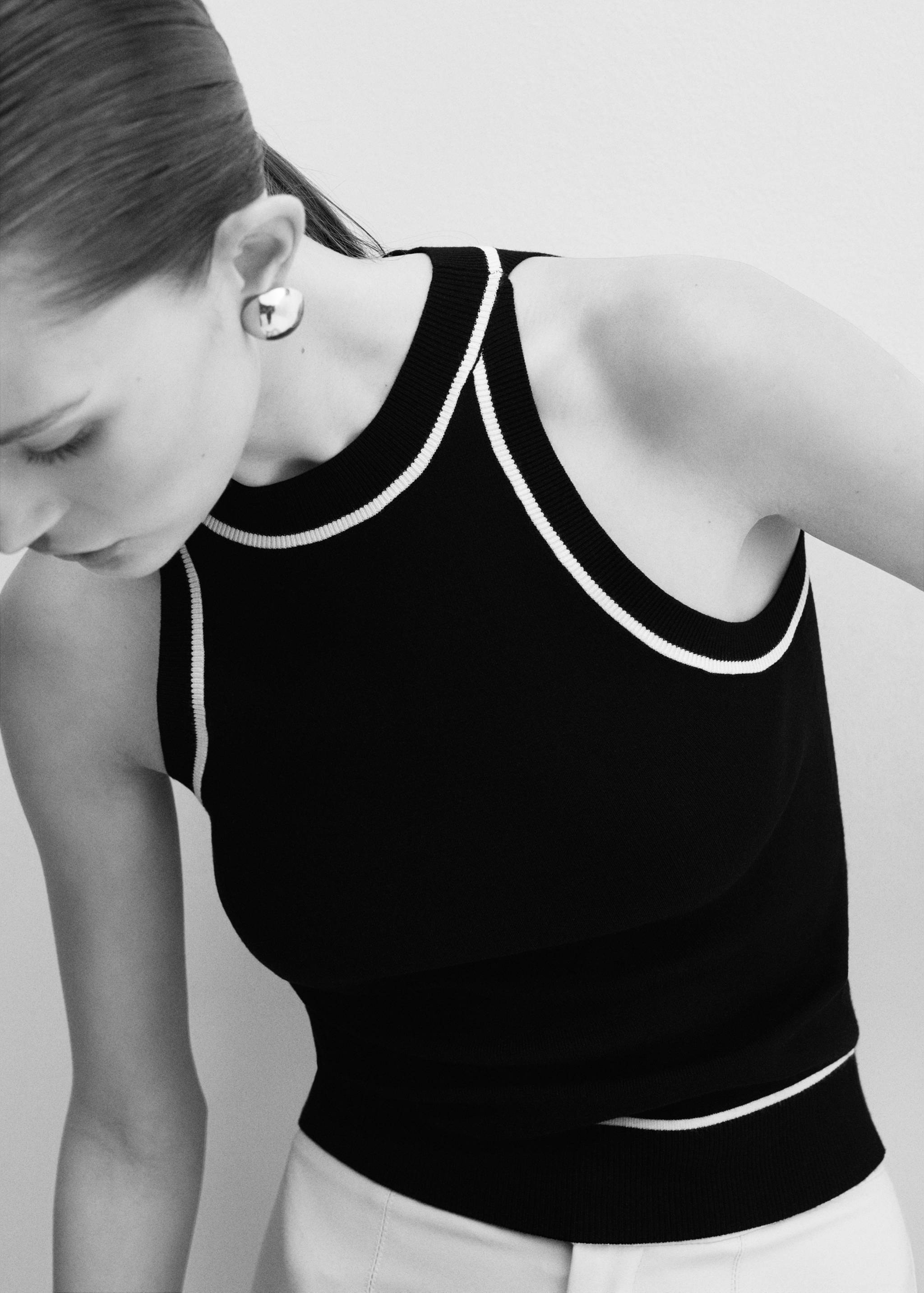 Top liserés contrastants - Détail de l'article 2