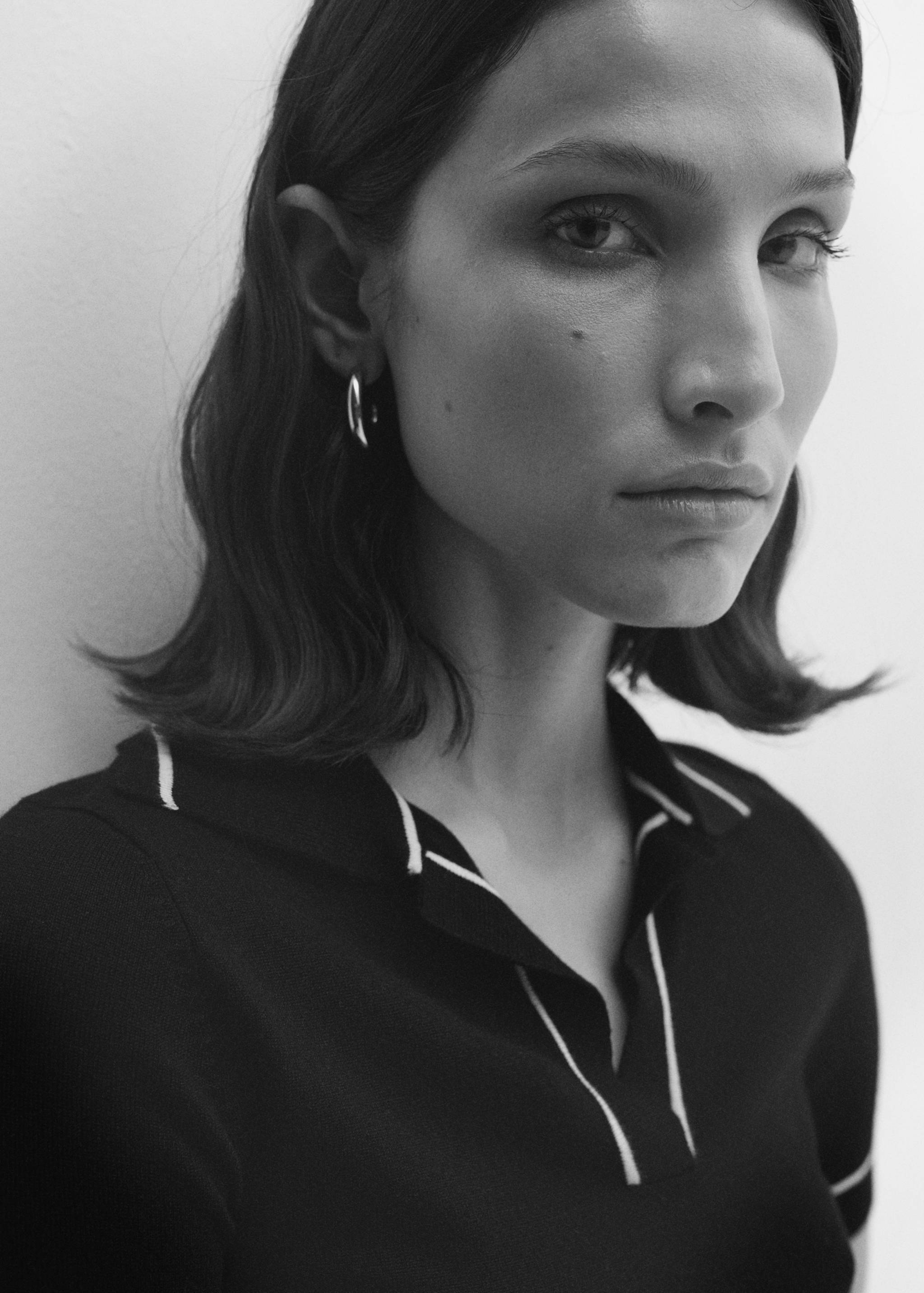 Knitted polo-neck sweater - Details of the article 4