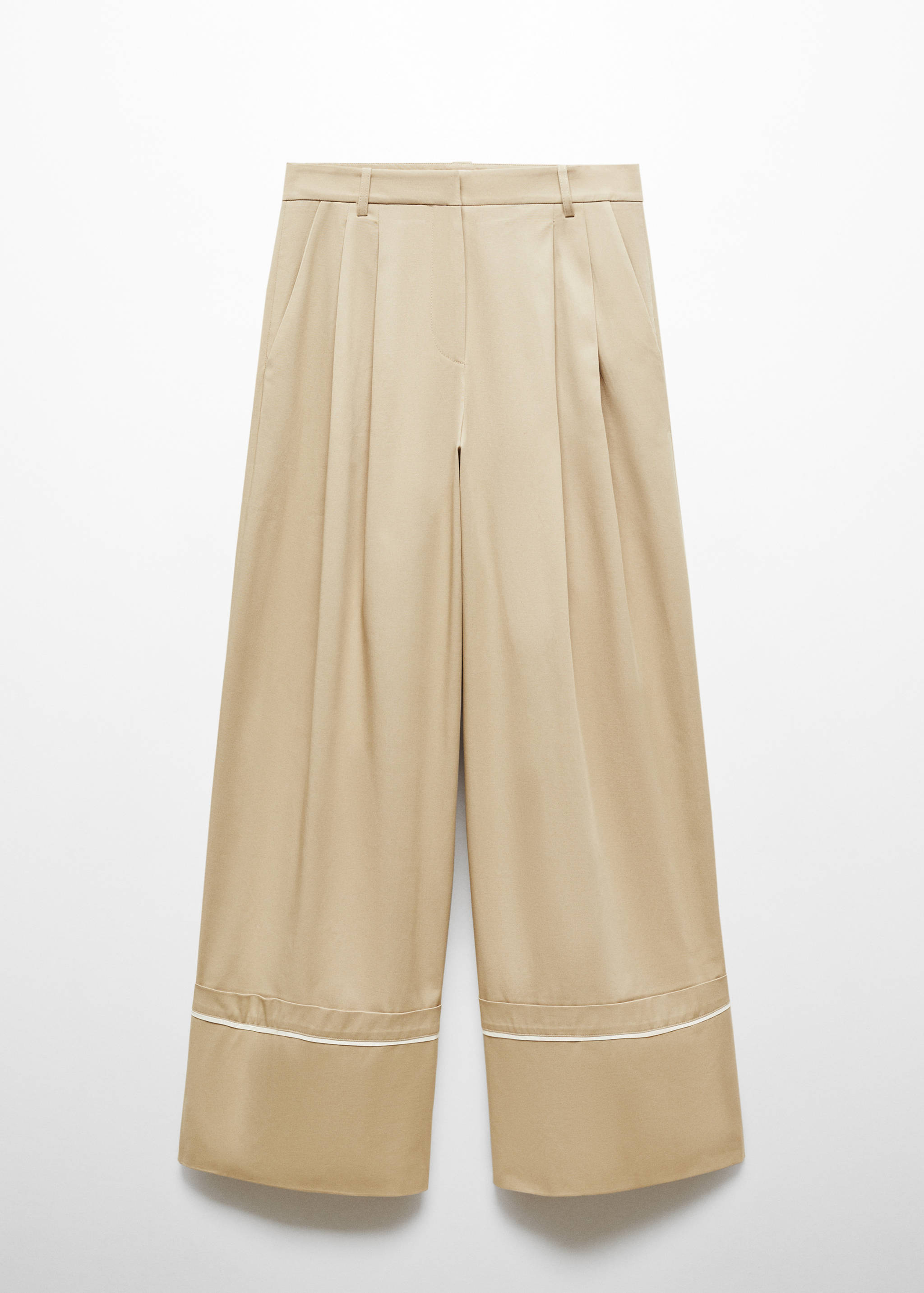 Cotton pleated pants - Article without model