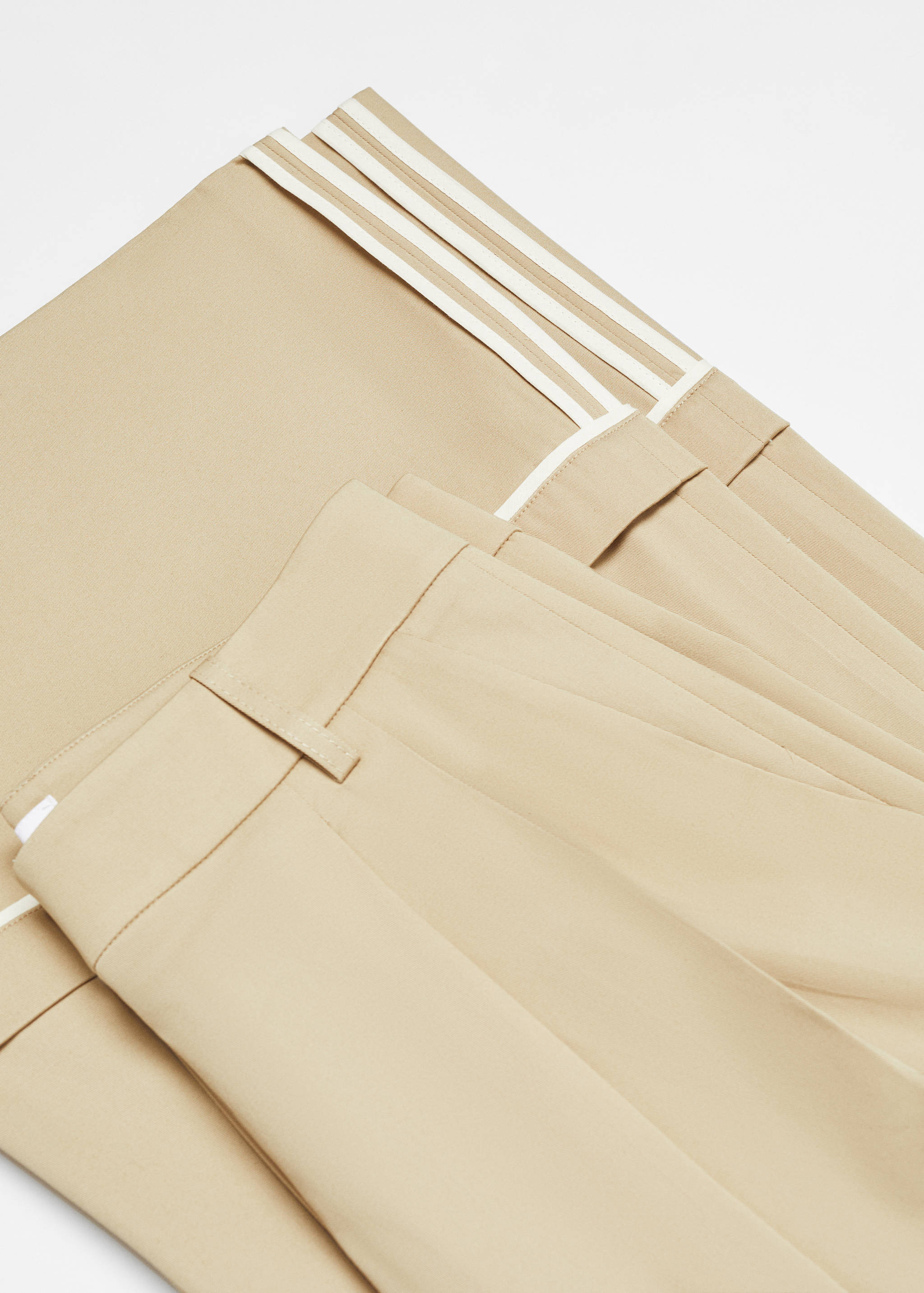 Cotton pleated pants - Details of the article 8