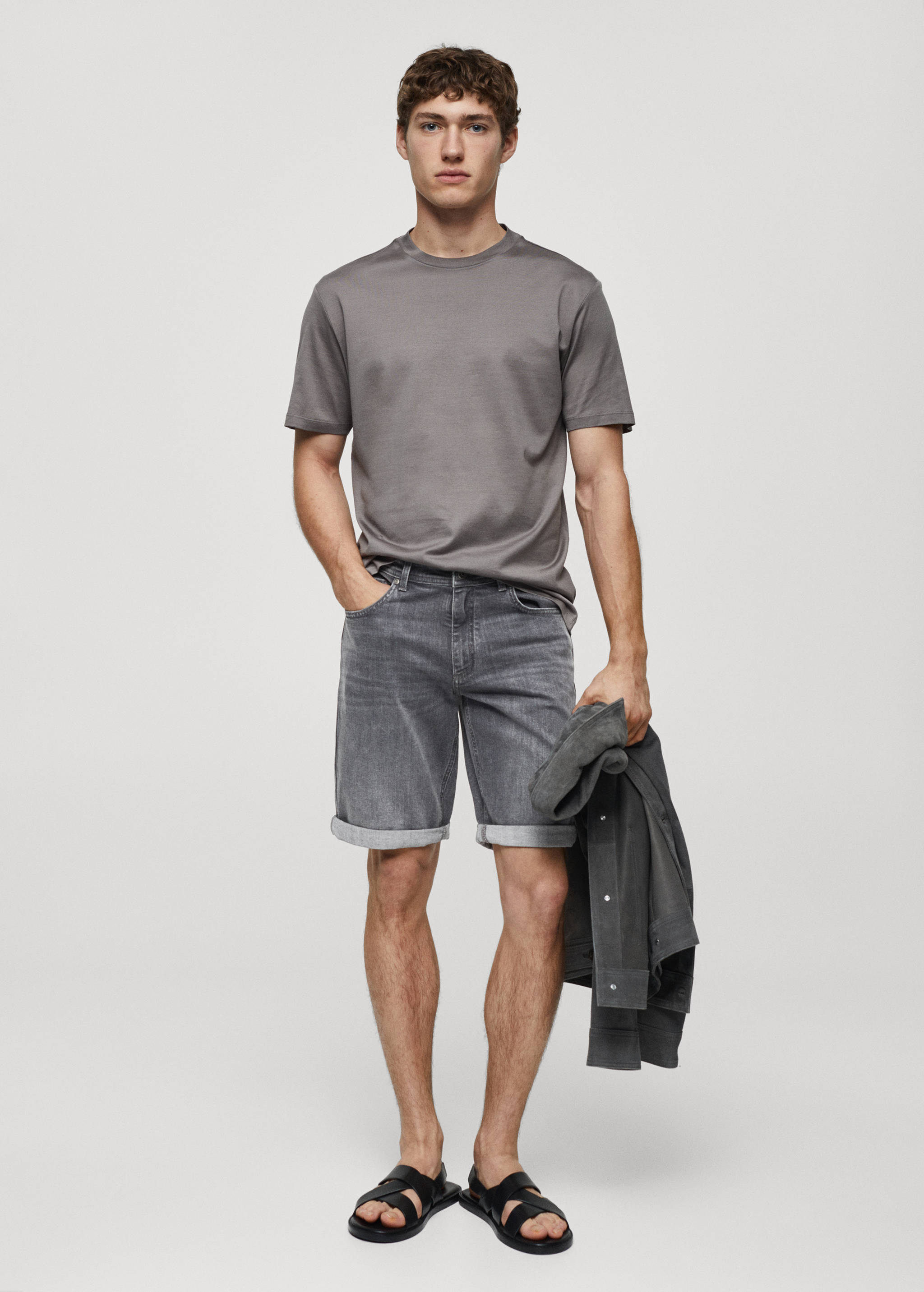 Bermuda en jean slim fit - Plan général