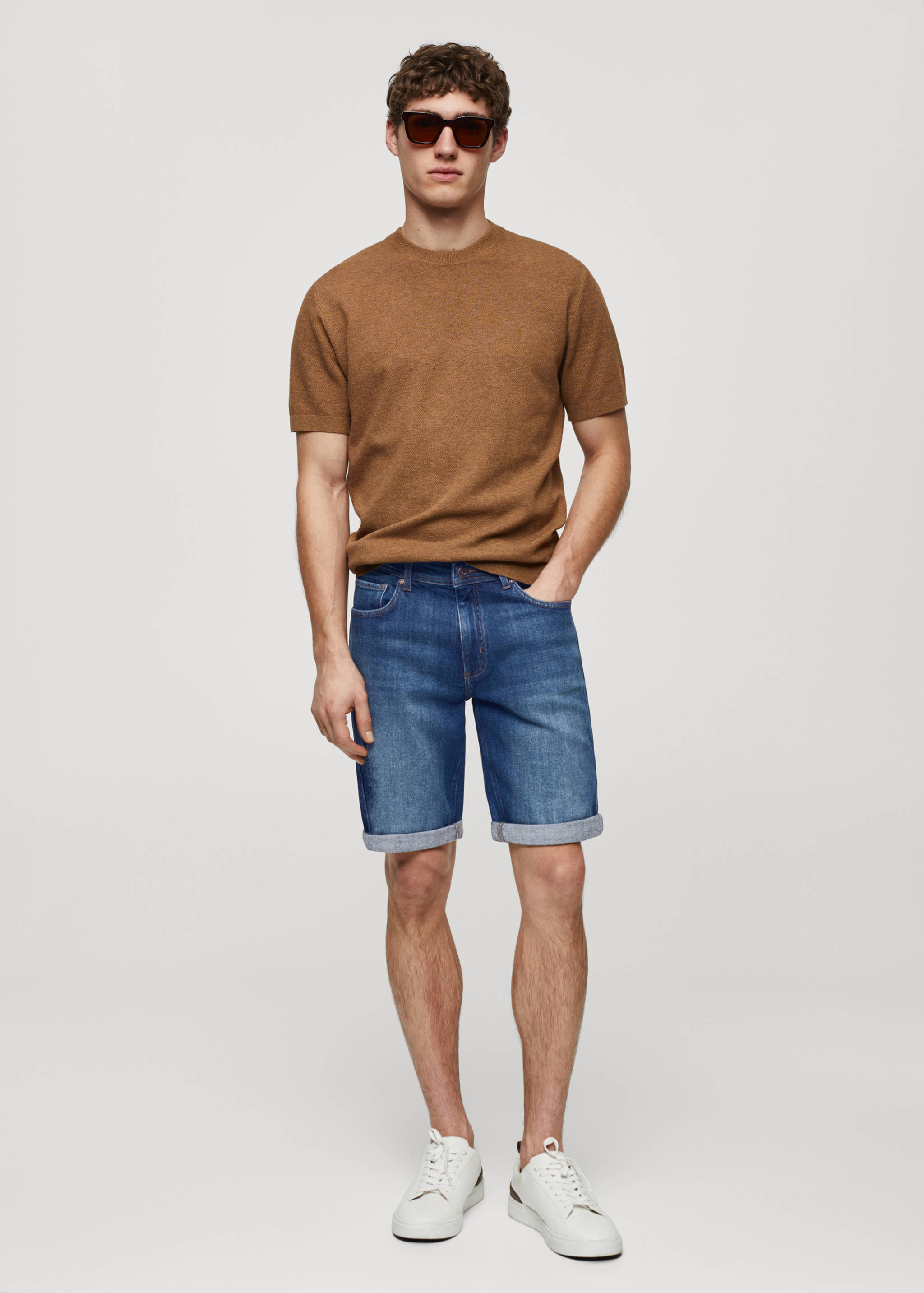 Bermuda en jean slim fit - Plan général