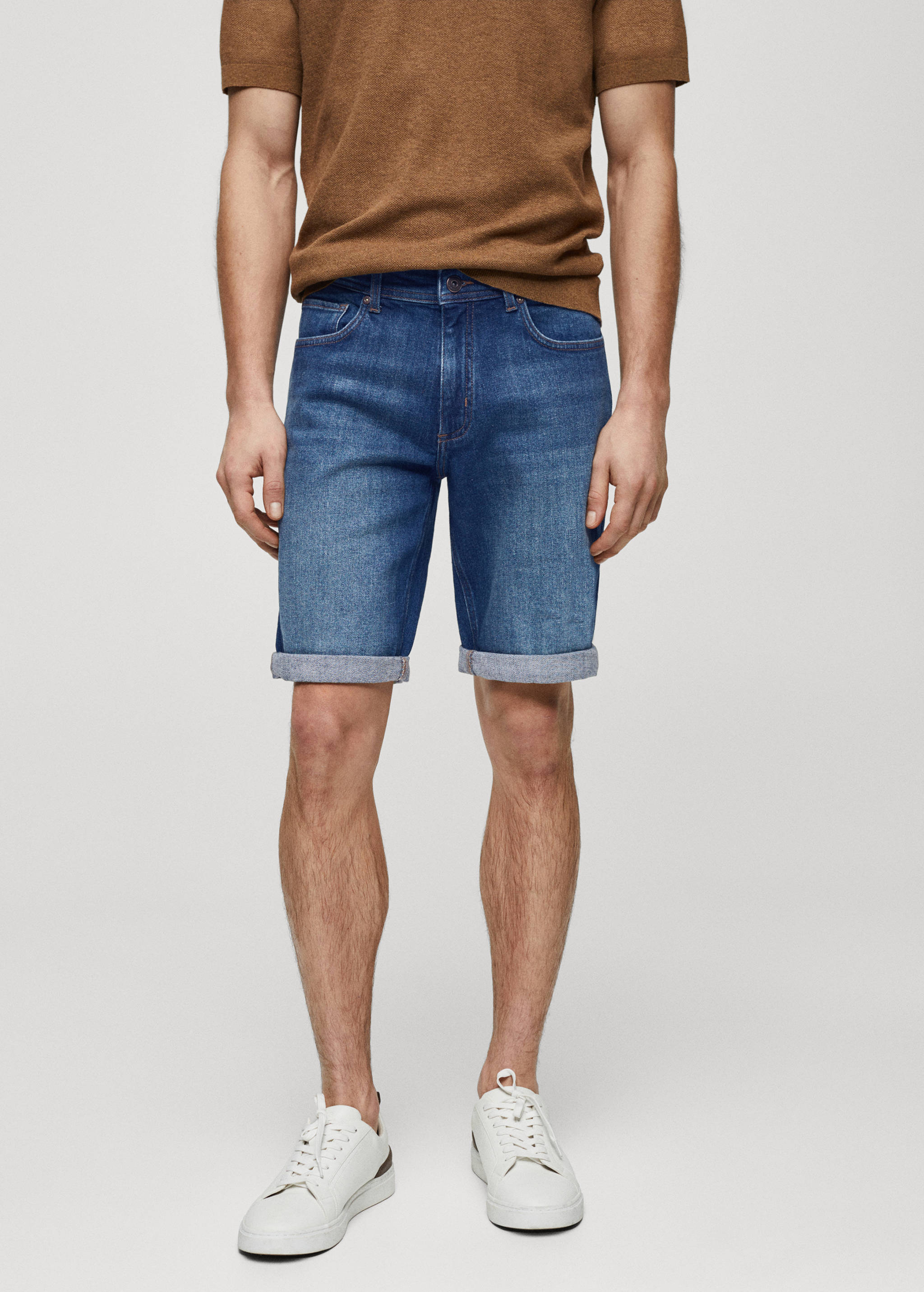 Bermuda en jean slim fit - Plan moyen