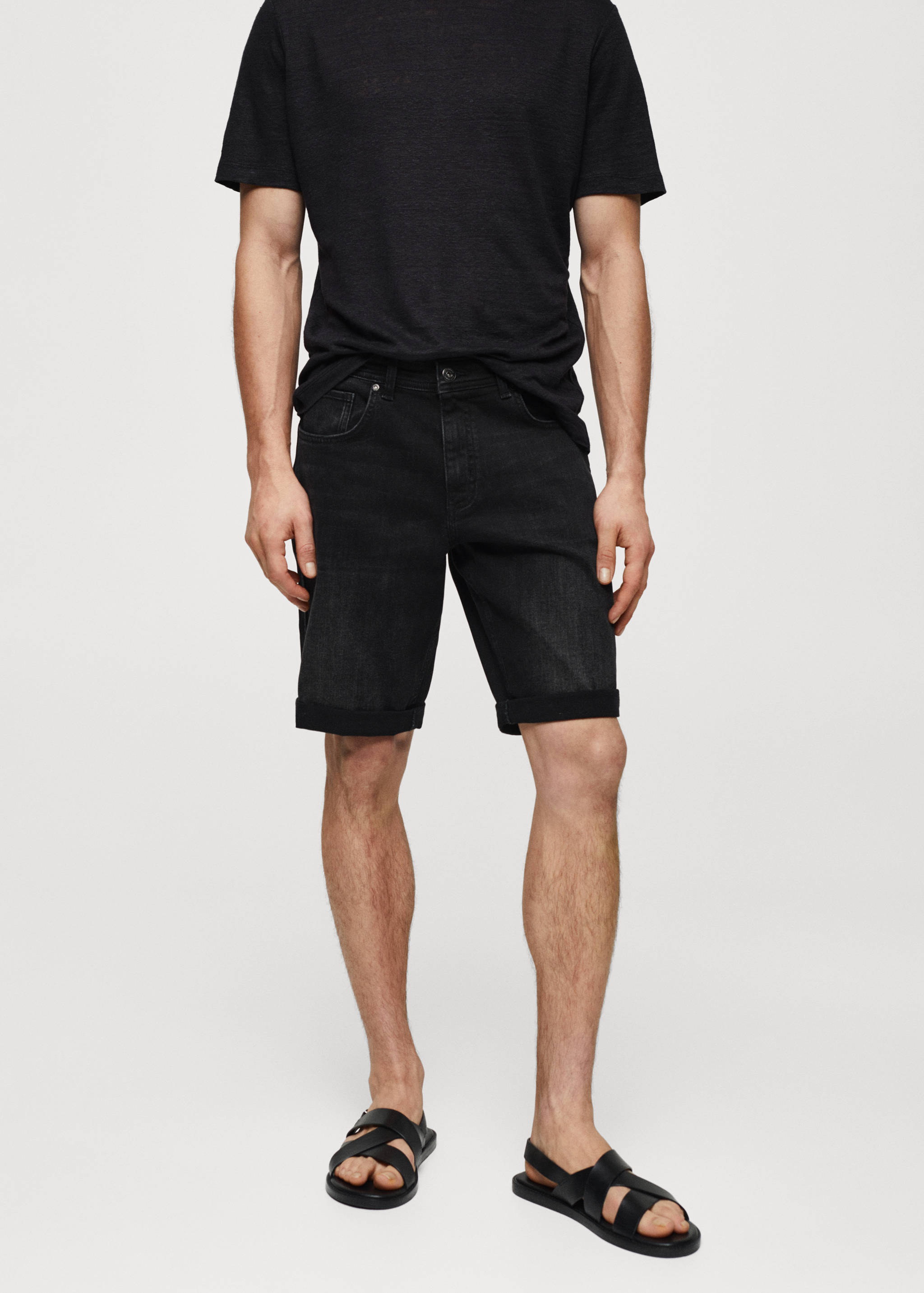 Bermuda en jean slim fit - Plan moyen