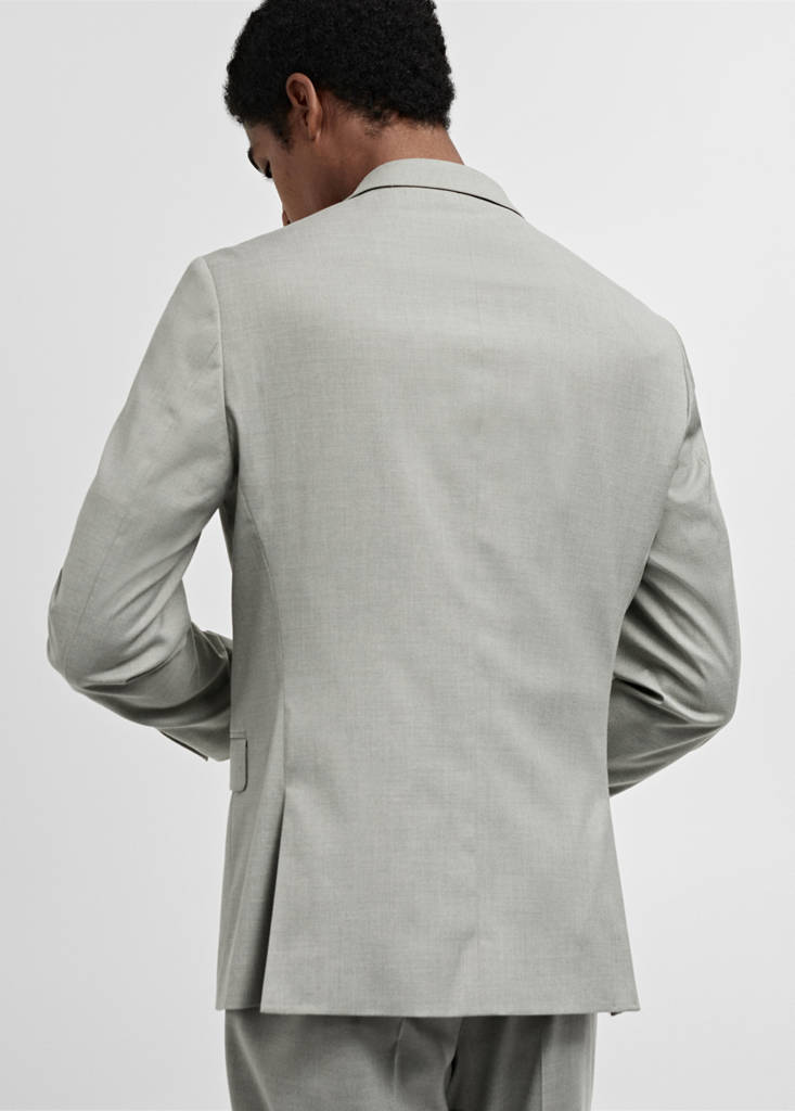 Super slim-fit suit jacket in stretch fabric — Green