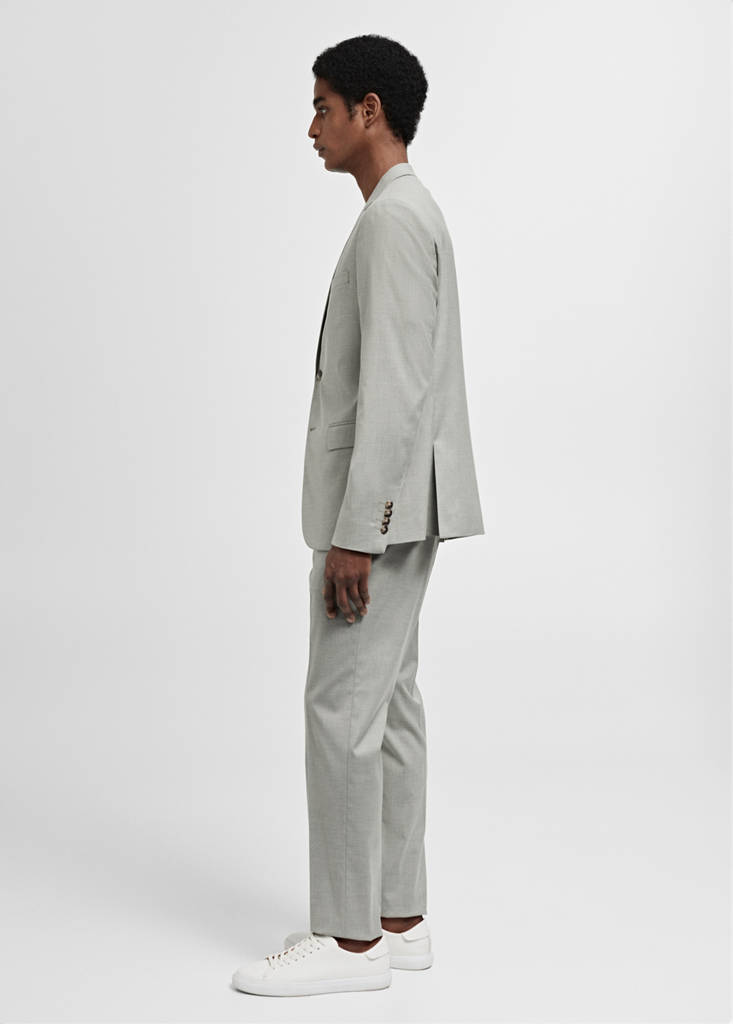 Super slim-fit suit jacket in stretch fabric — Green