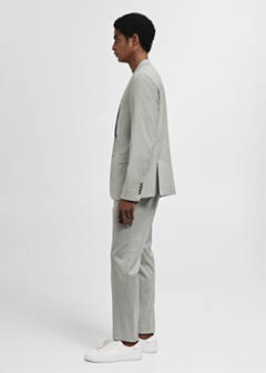 Super slim-fit suit jacket in stretch fabric — Green 5
