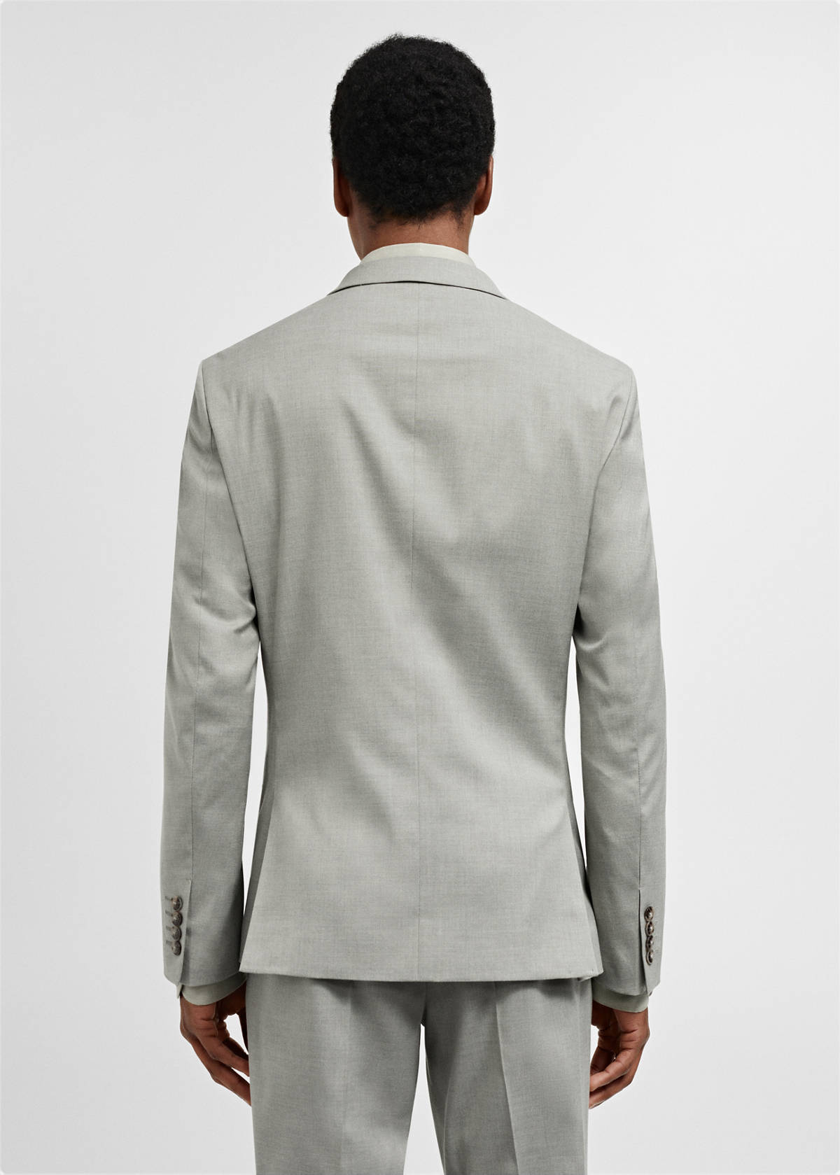 Super slim-fit suit jacket in stretch fabric — Green