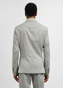 Super slim-fit suit jacket in stretch fabric — Green 11