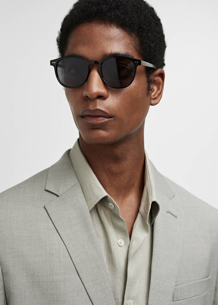 Super slim-fit suit jacket in stretch fabric — Green