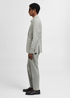 Super slim-fit suit jacket in stretch fabric — Green 13