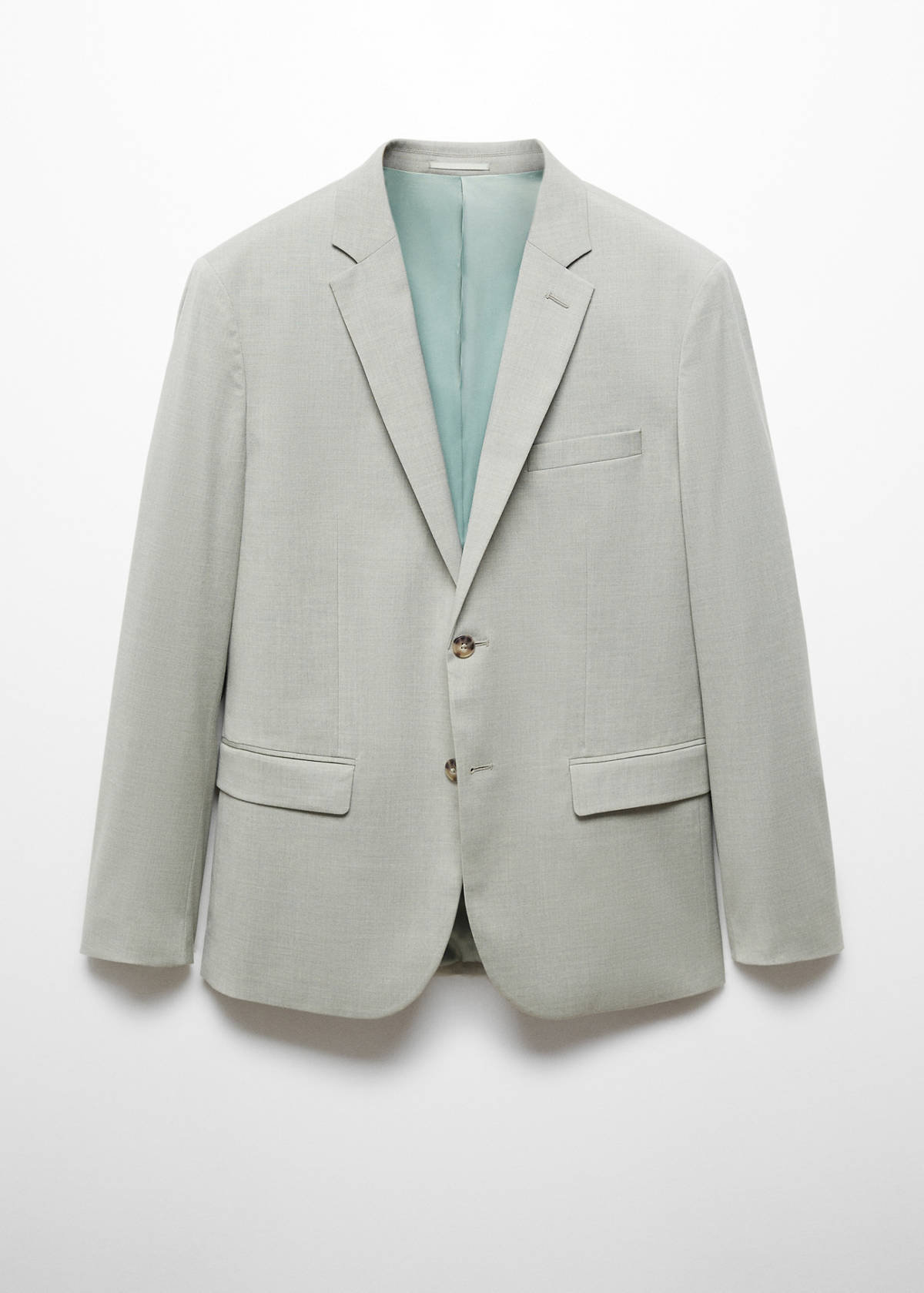 Super slim-fit suit jacket in stretch fabric — Green