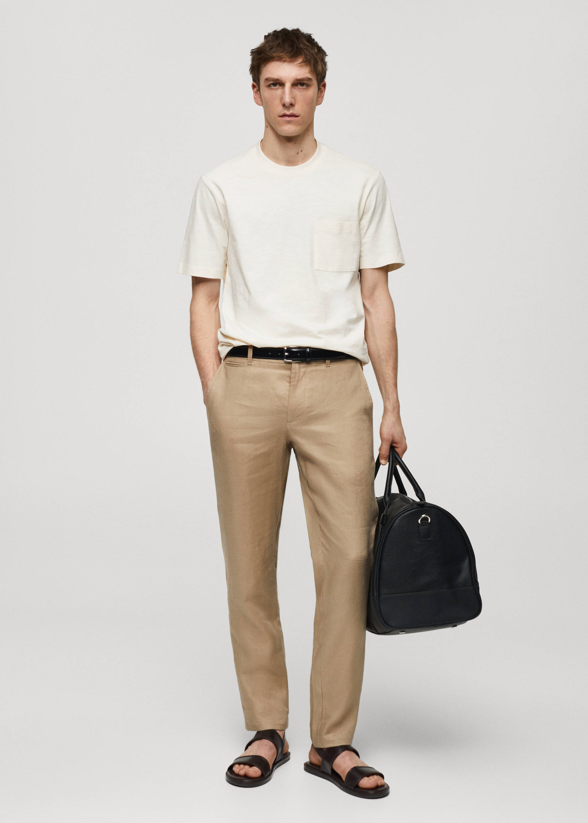 T-shirt poche 100 % coton - Plan général