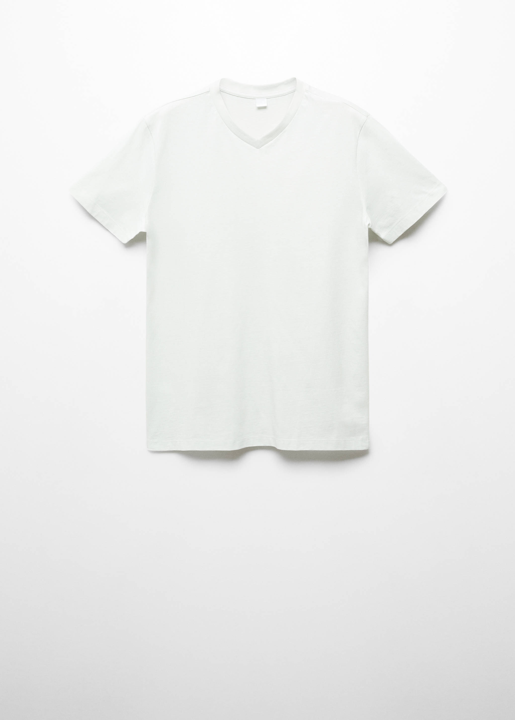 Basic cotton V-neck T-shirt - Article without model