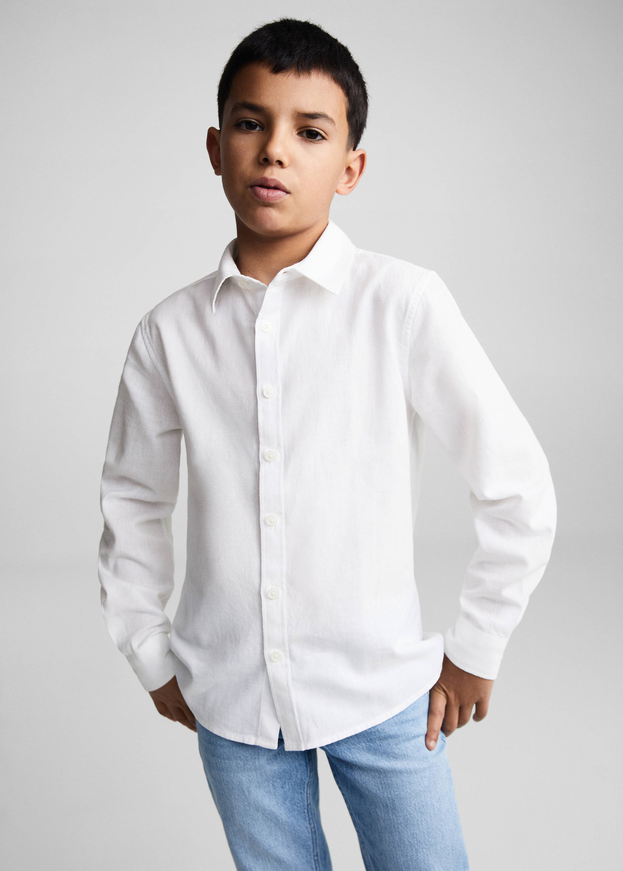 Regular fit cotton shirt - Medium plane