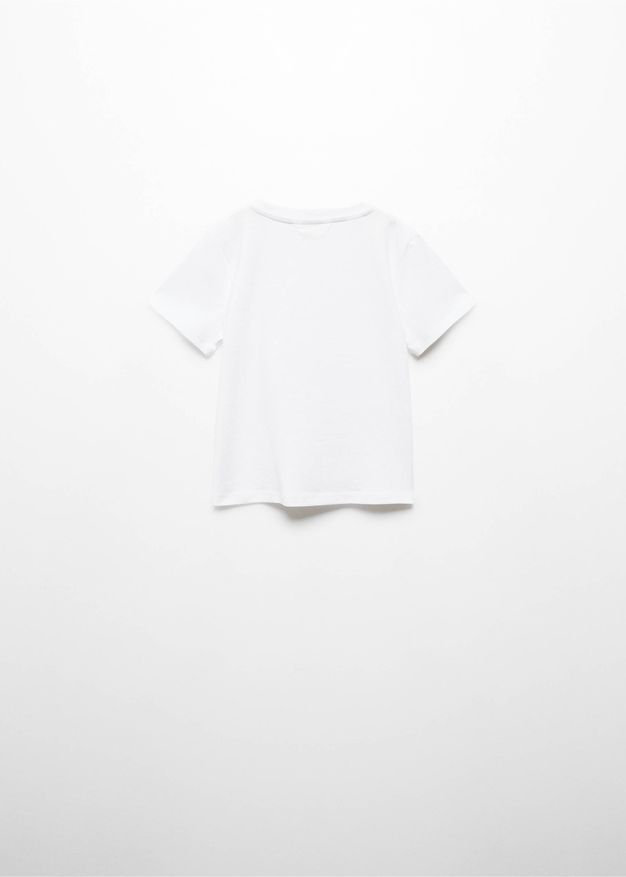 Camiseta básica algodón - Reverso del artículo, Blanco. Ref: 67025998-00.