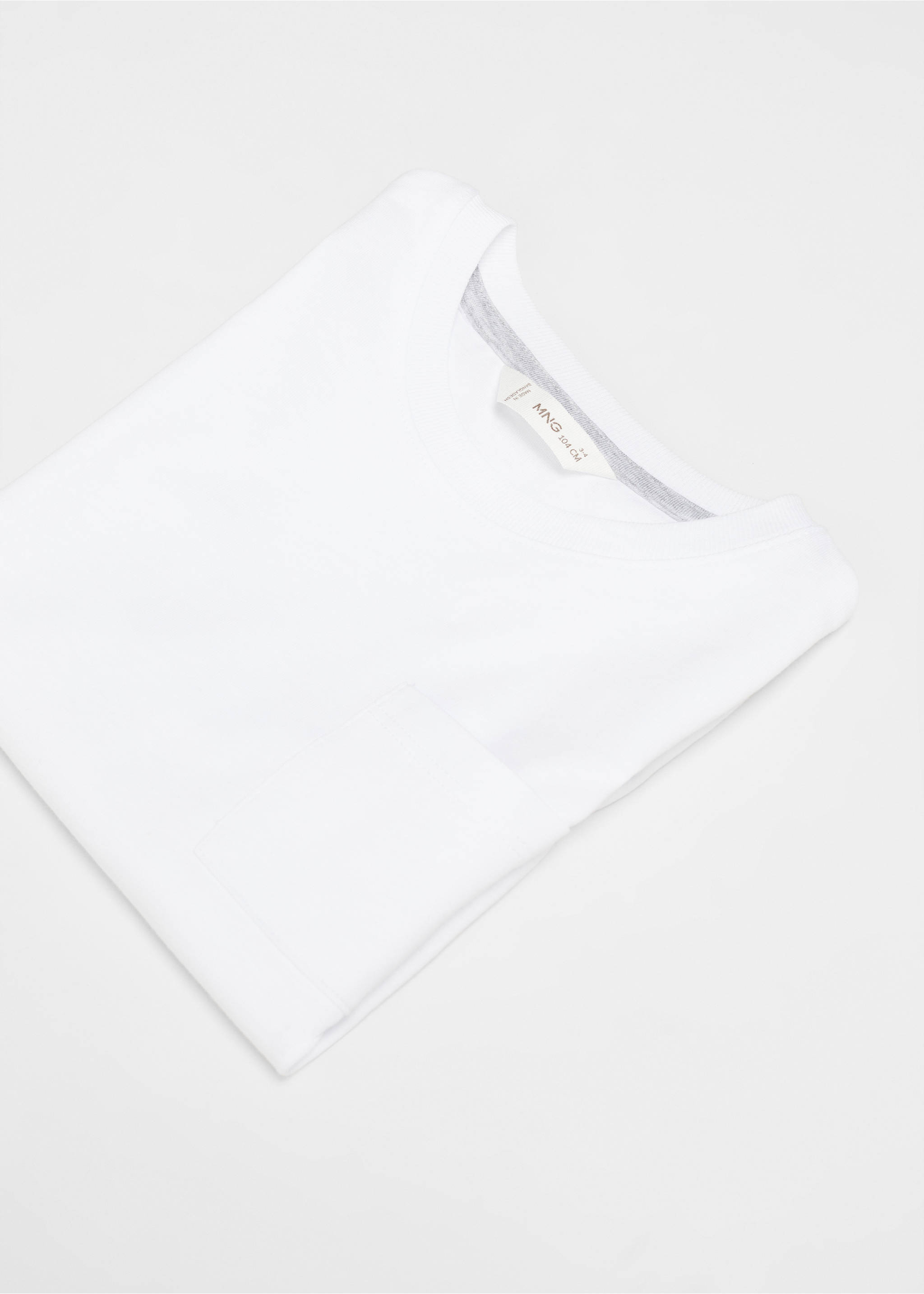 Camiseta básica algodón - Detalle del artículo 8, Blanco. Ref: 67025998-00.