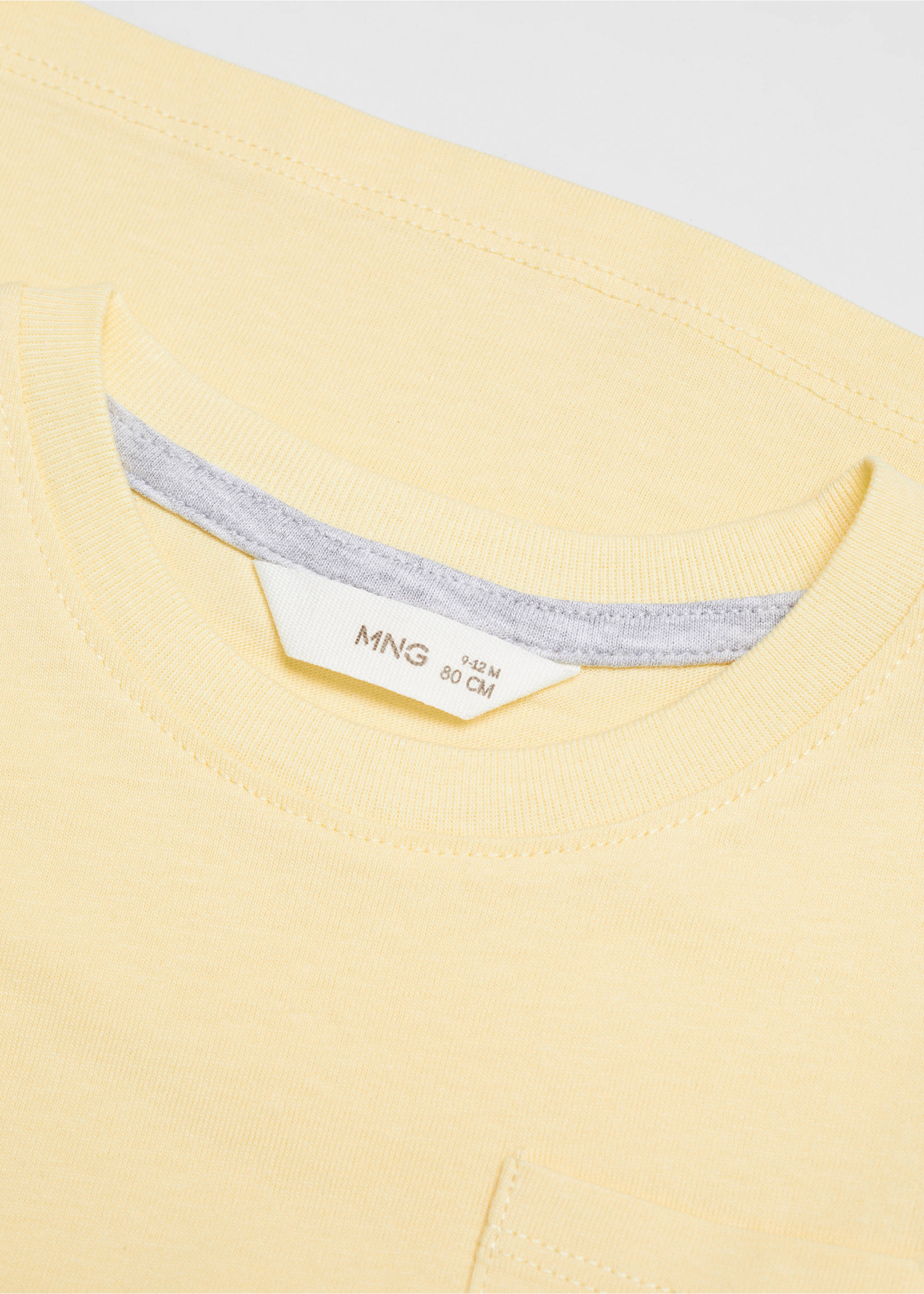 Camiseta básica algodón - Detalle del artículo 0, Amarillo. Ref: 67025998-00.