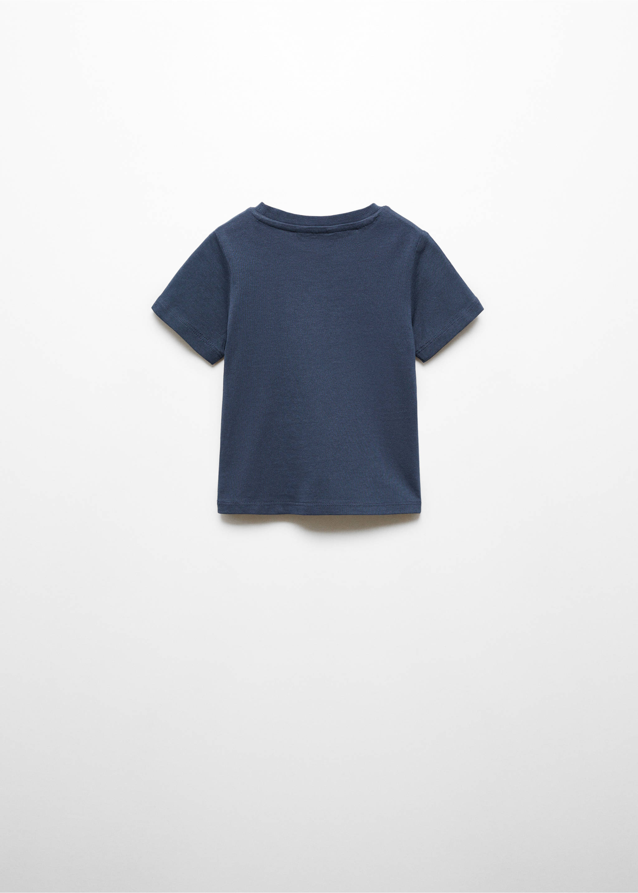 Camiseta básica algodón - Reverso del artículo, Azul marino oscuro. Ref: 67025998-00.