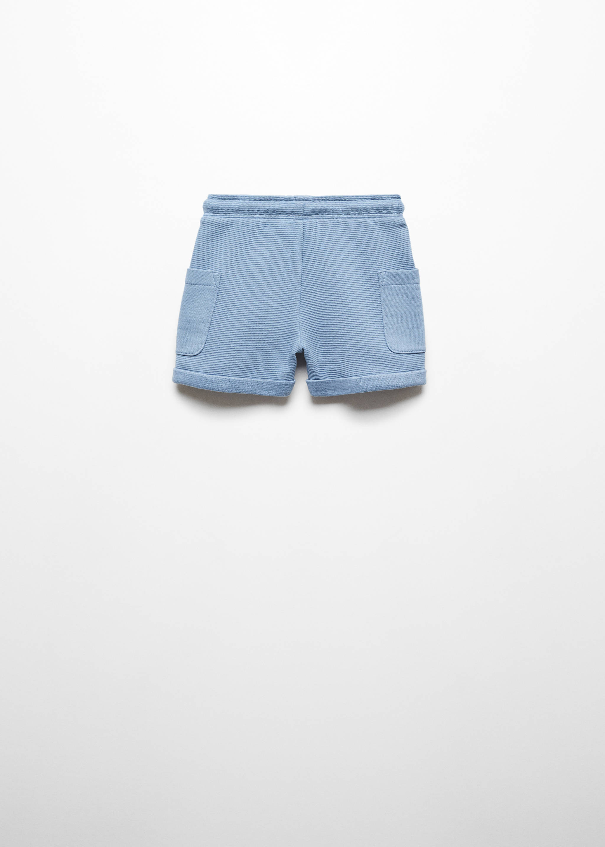 Фактурные бермуды из хлопка - Обратная сторона изделия