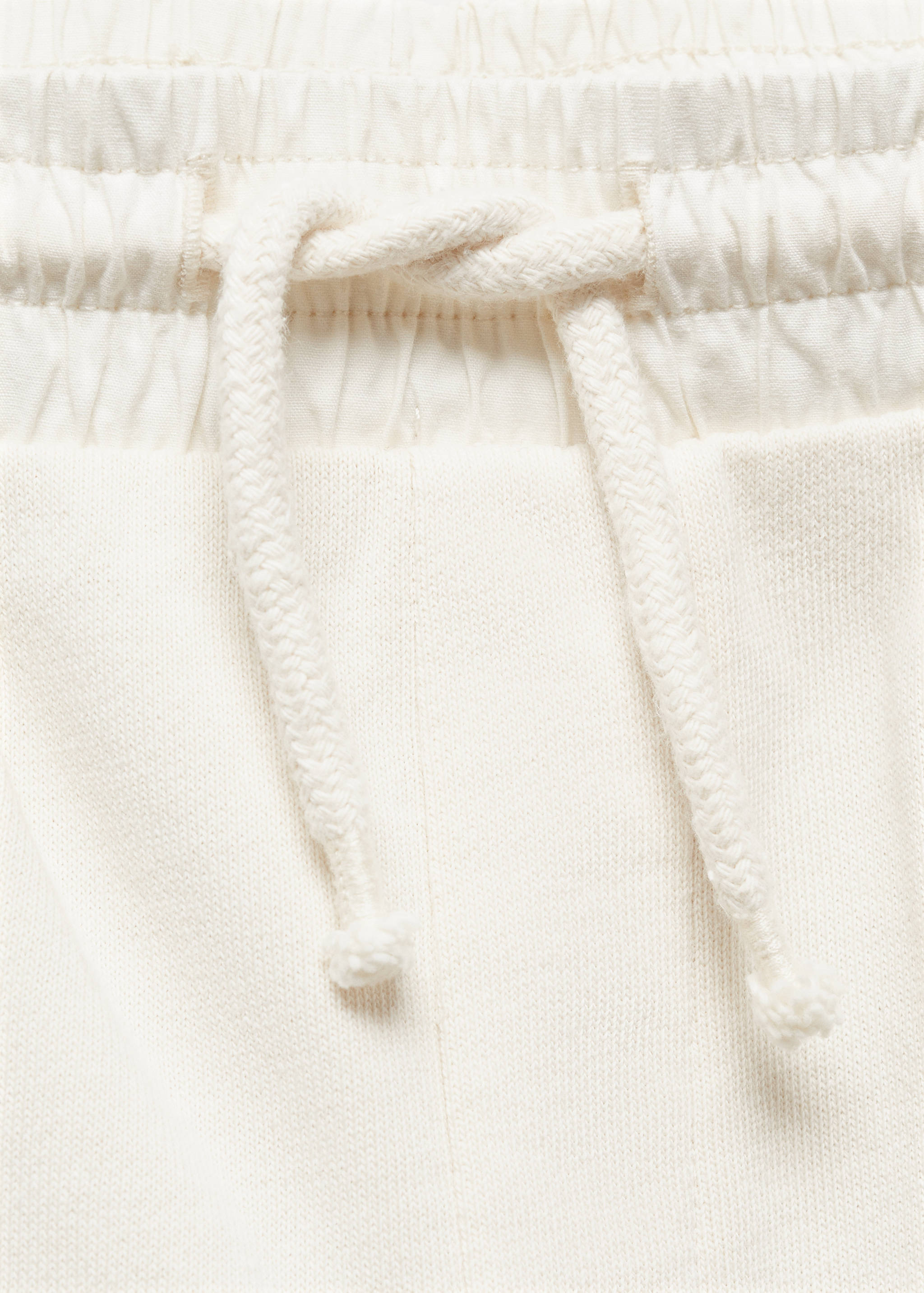 Calções compridos de algodão com cintura elástica - Pormenor do artigo 8