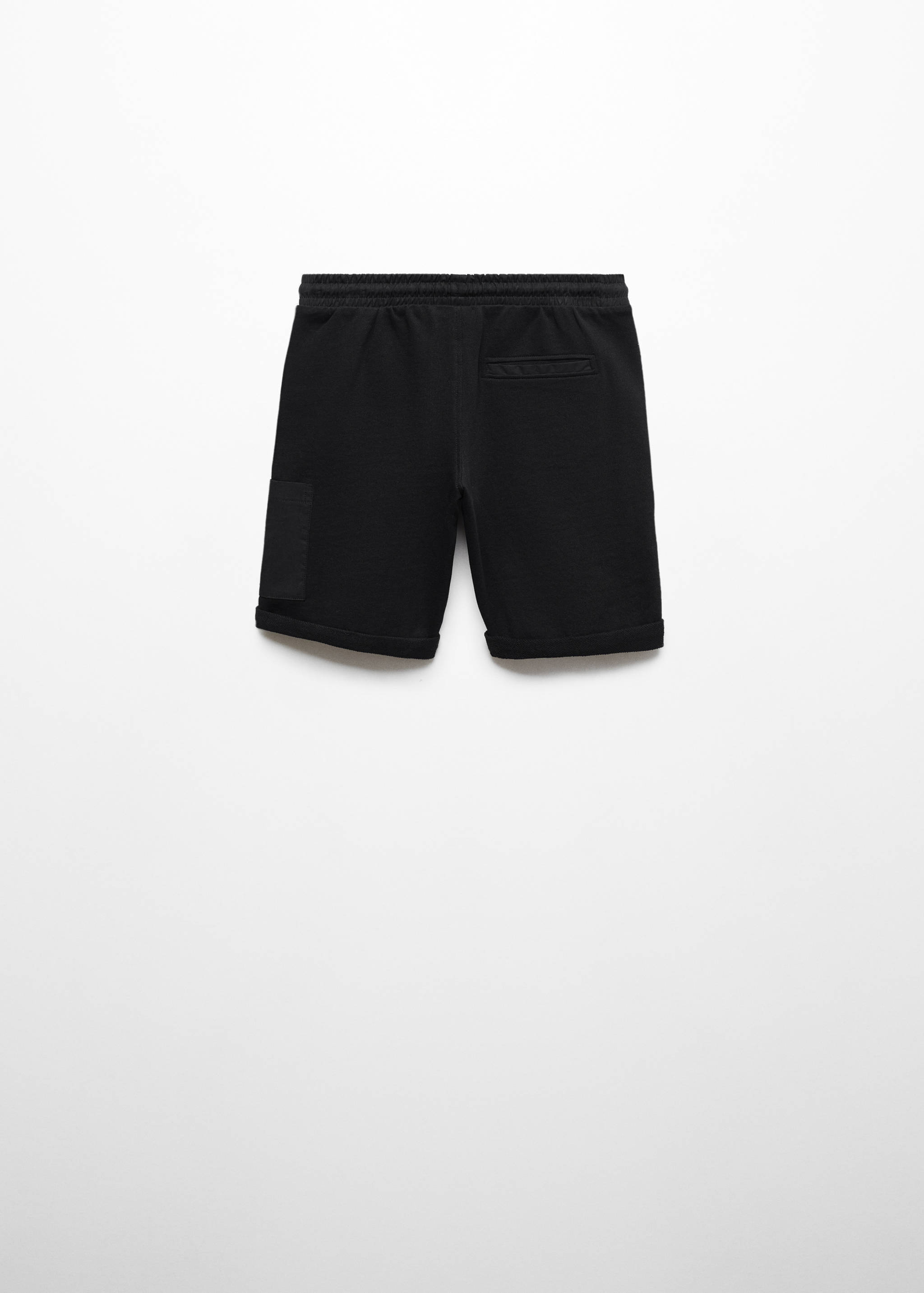 Calções compridos de algodão com cintura elástica - Verso do artigo