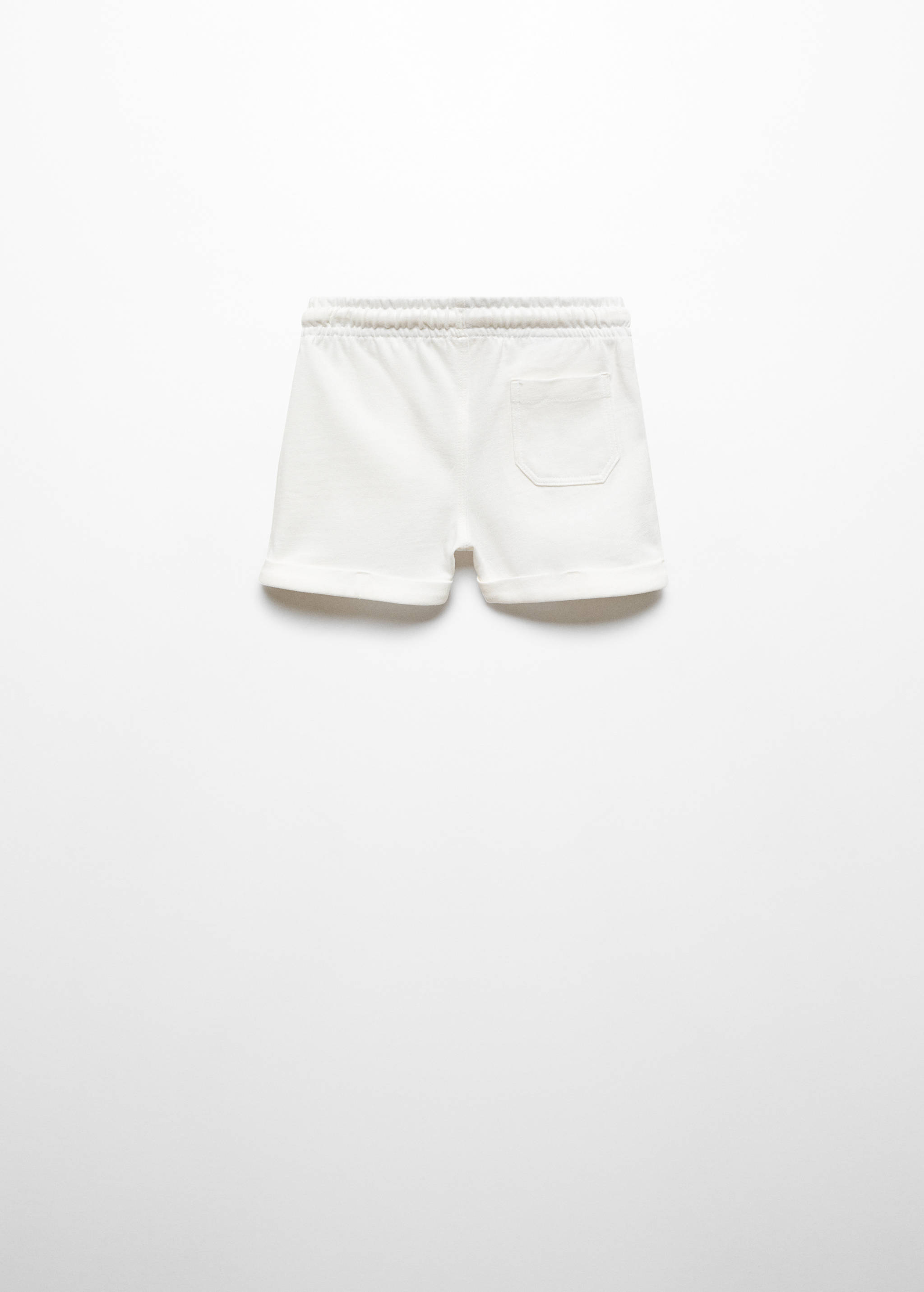 Хлопковые бермуды с эластичным поясом - Обратная сторона изделия