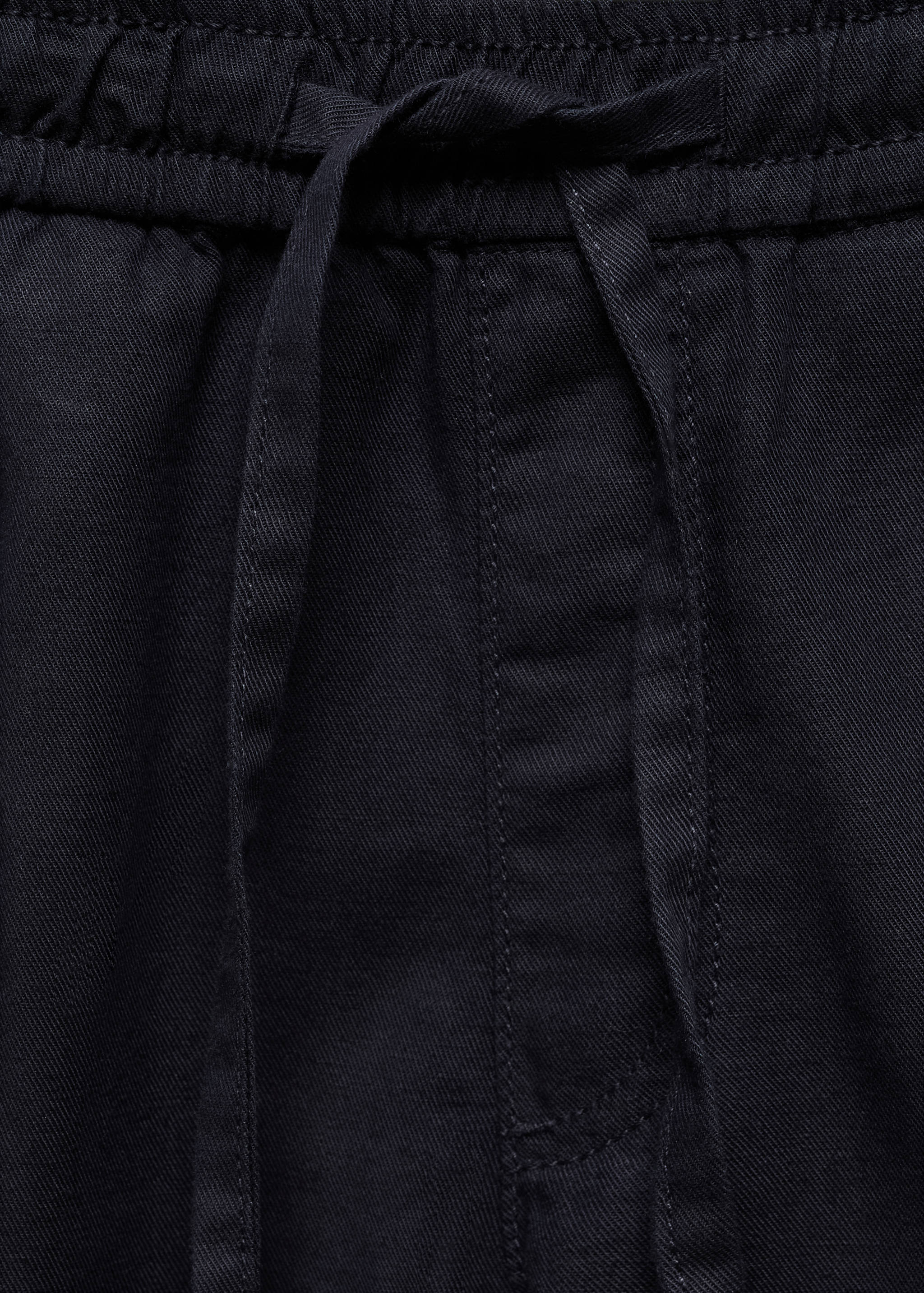 Drawstring linen Bermuda shorts - Details of the article 8