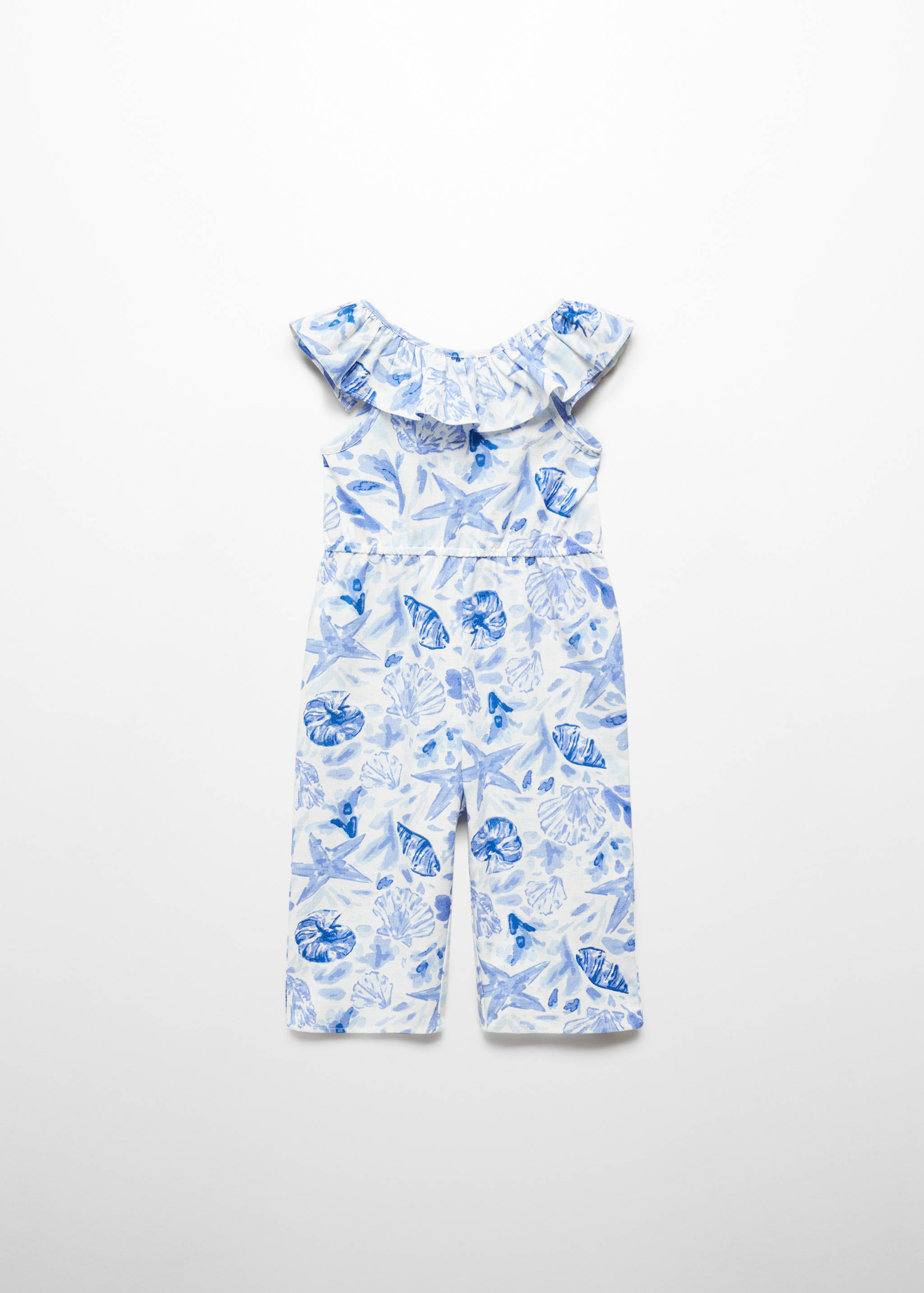 Frills printed jumpsuit - Article without model