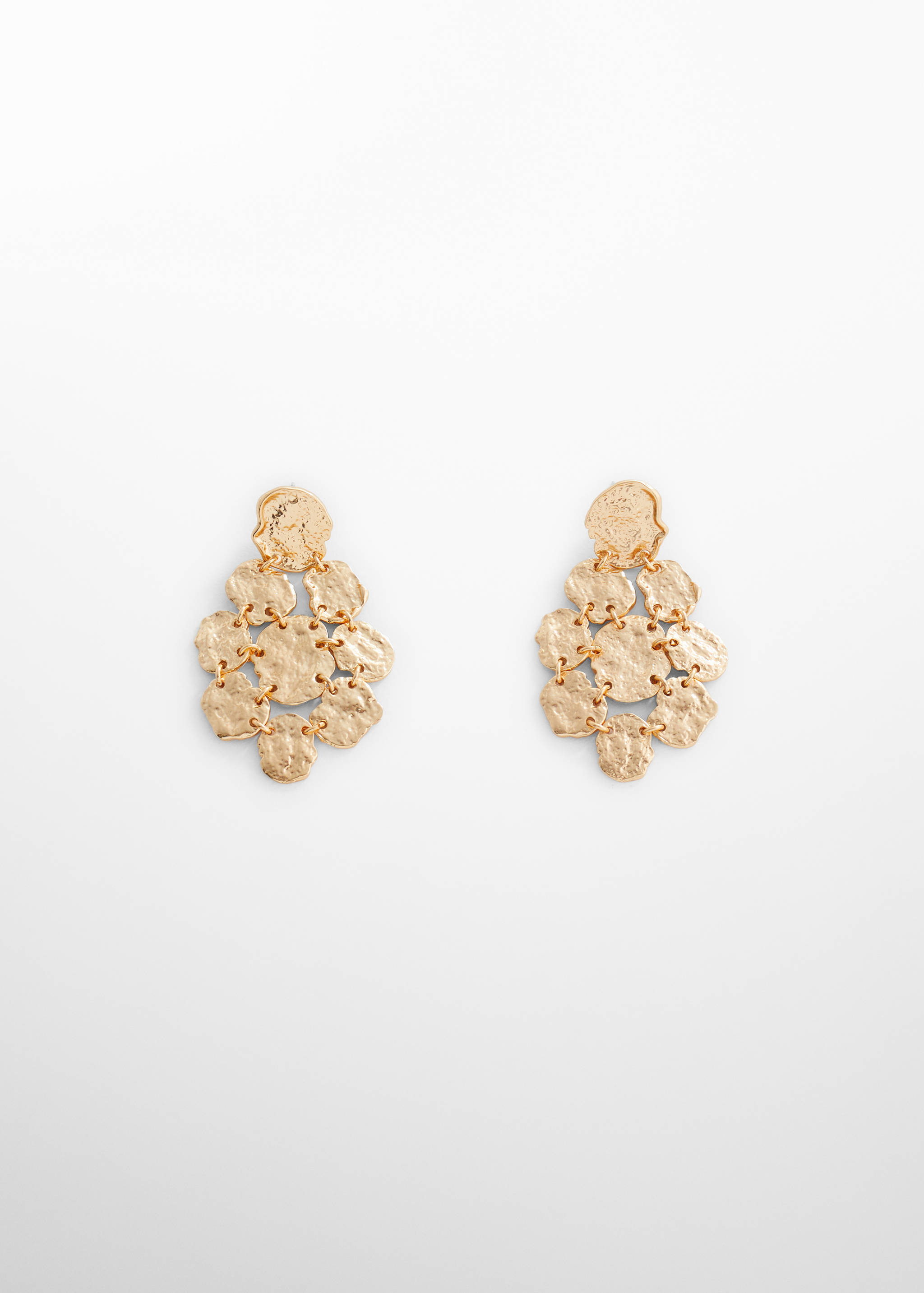 Textured coin earrings - Article without model