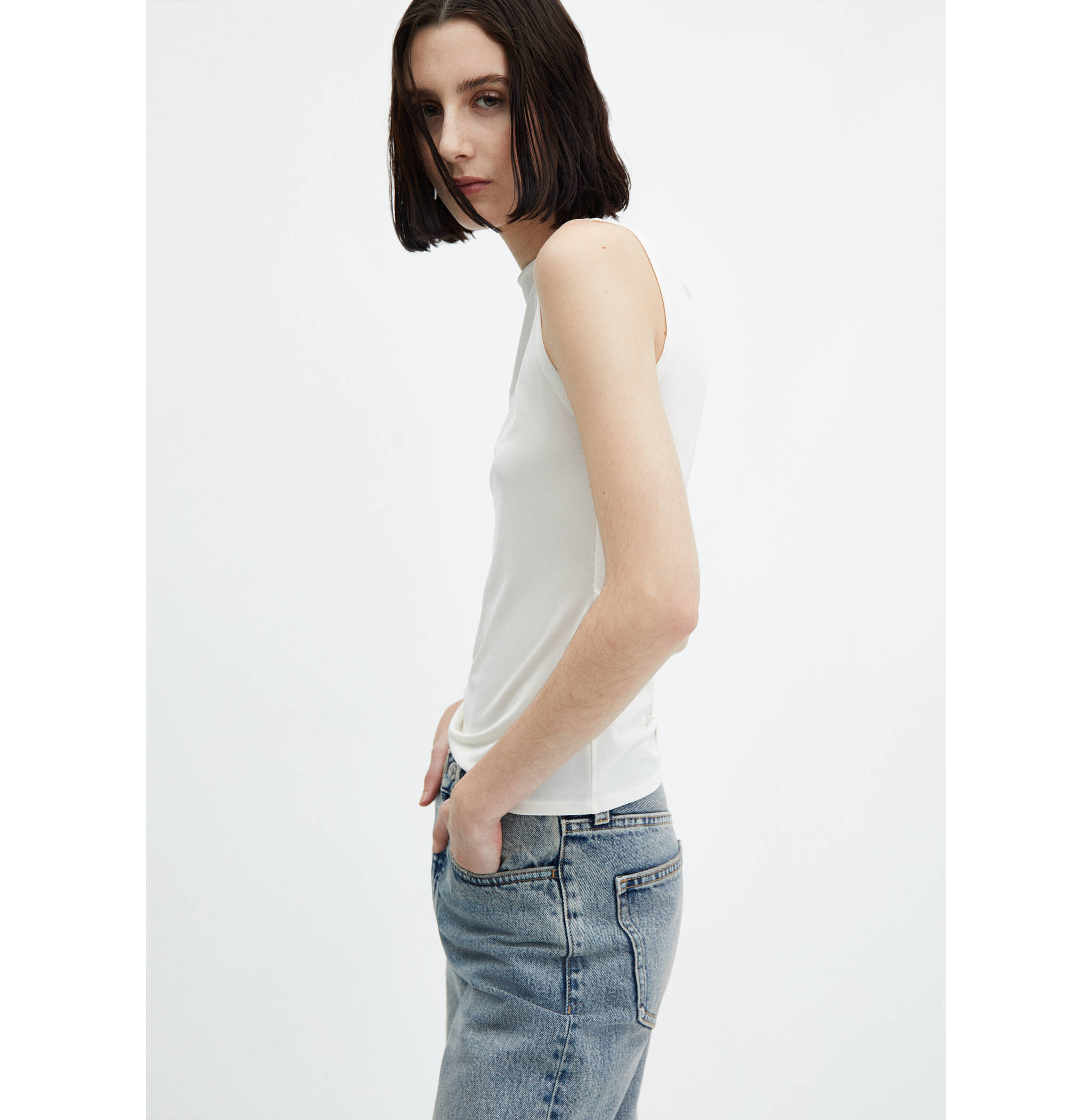 Stretch strap top - Medium plane