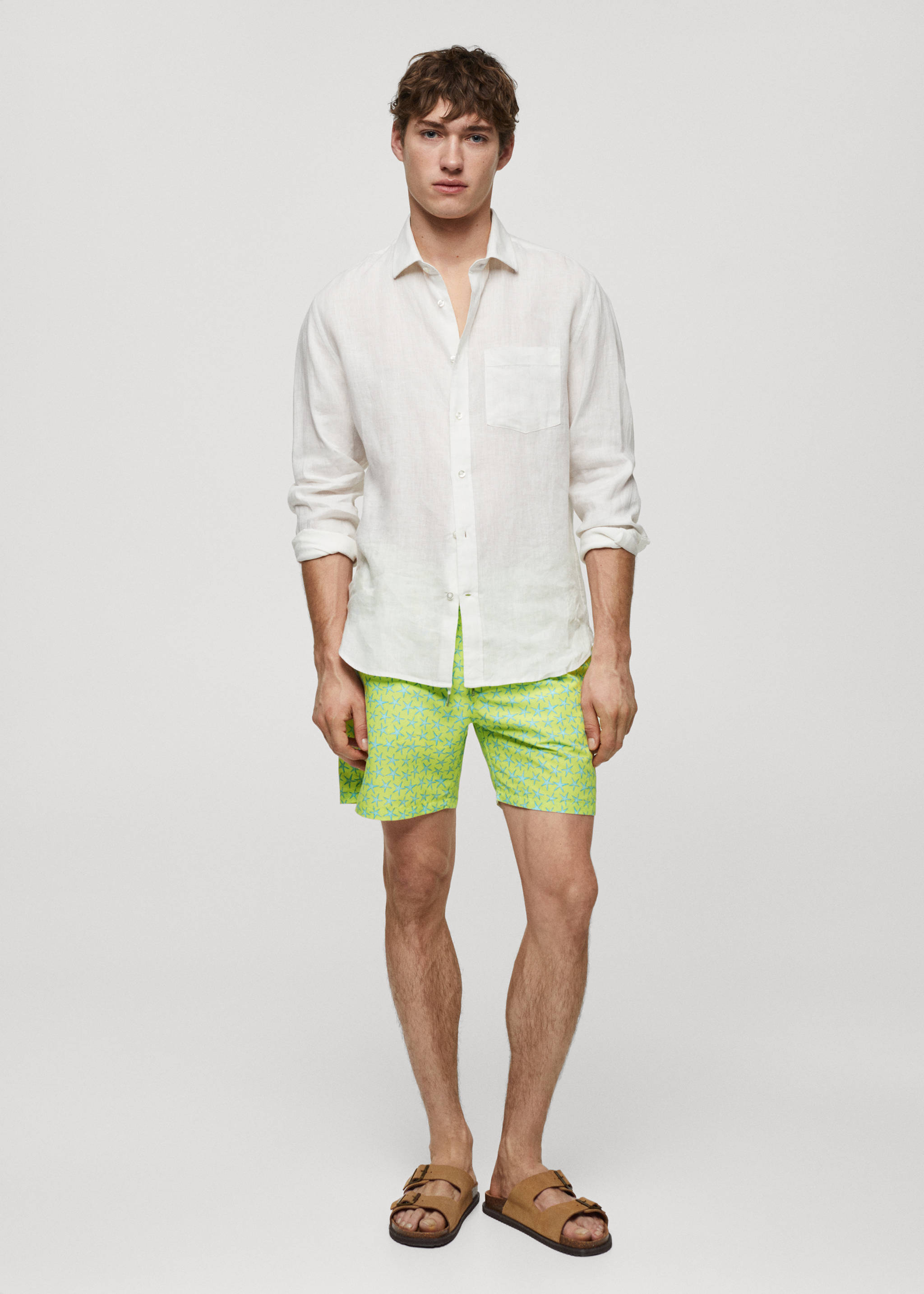 Maillot de bain cordon imprimé étoile - Plan général