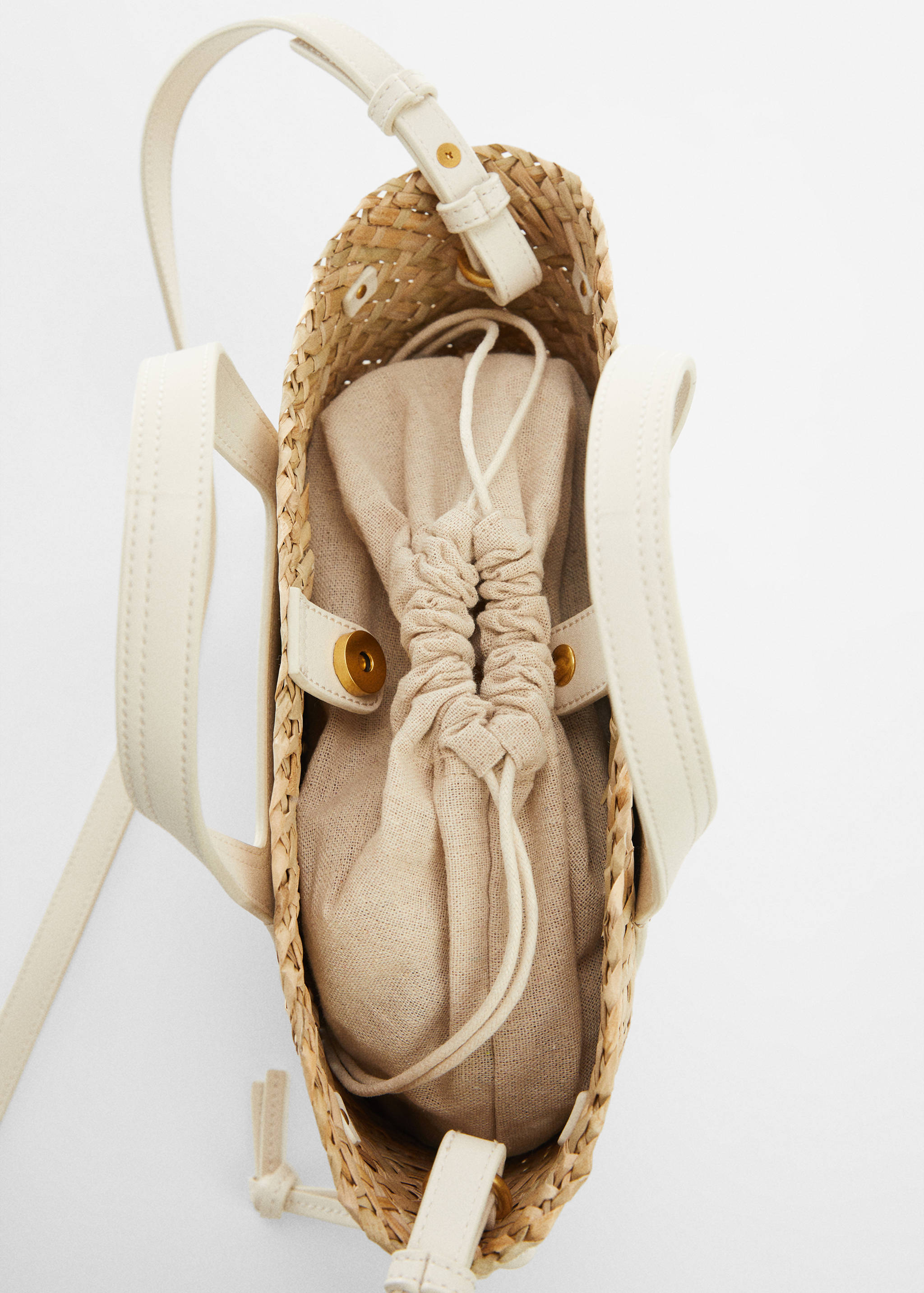 Basket bag with studs detail - Details of the article 2