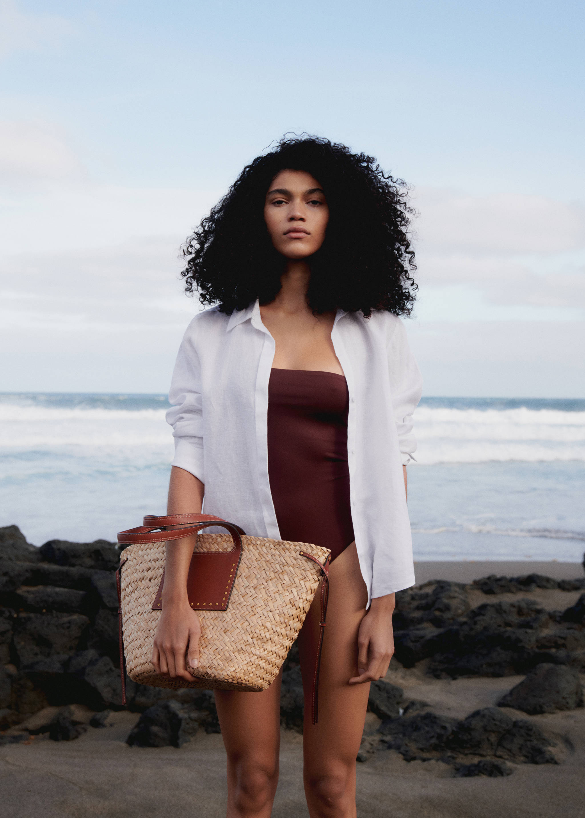 Double strap basket bag - General plane