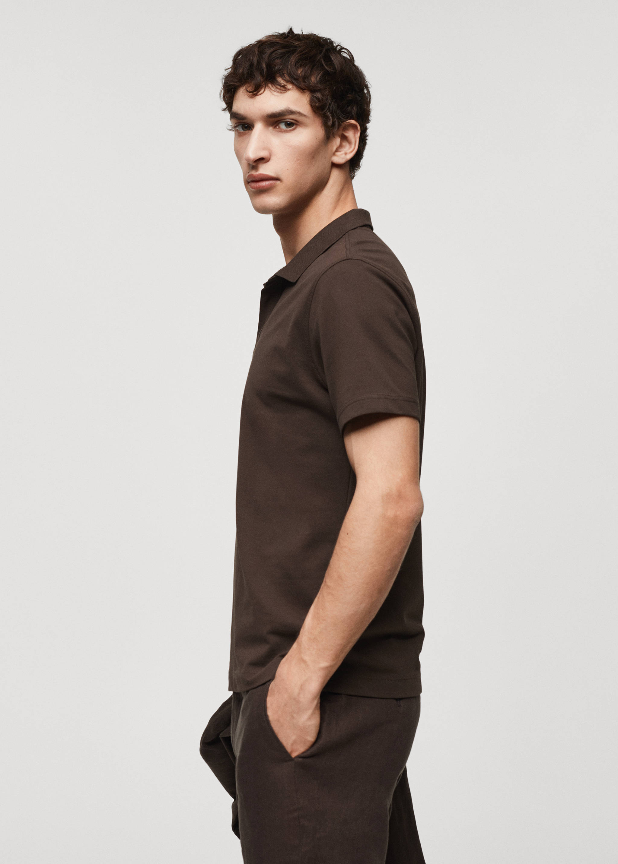 Cotton piqué polo shirt - Details of the article 2