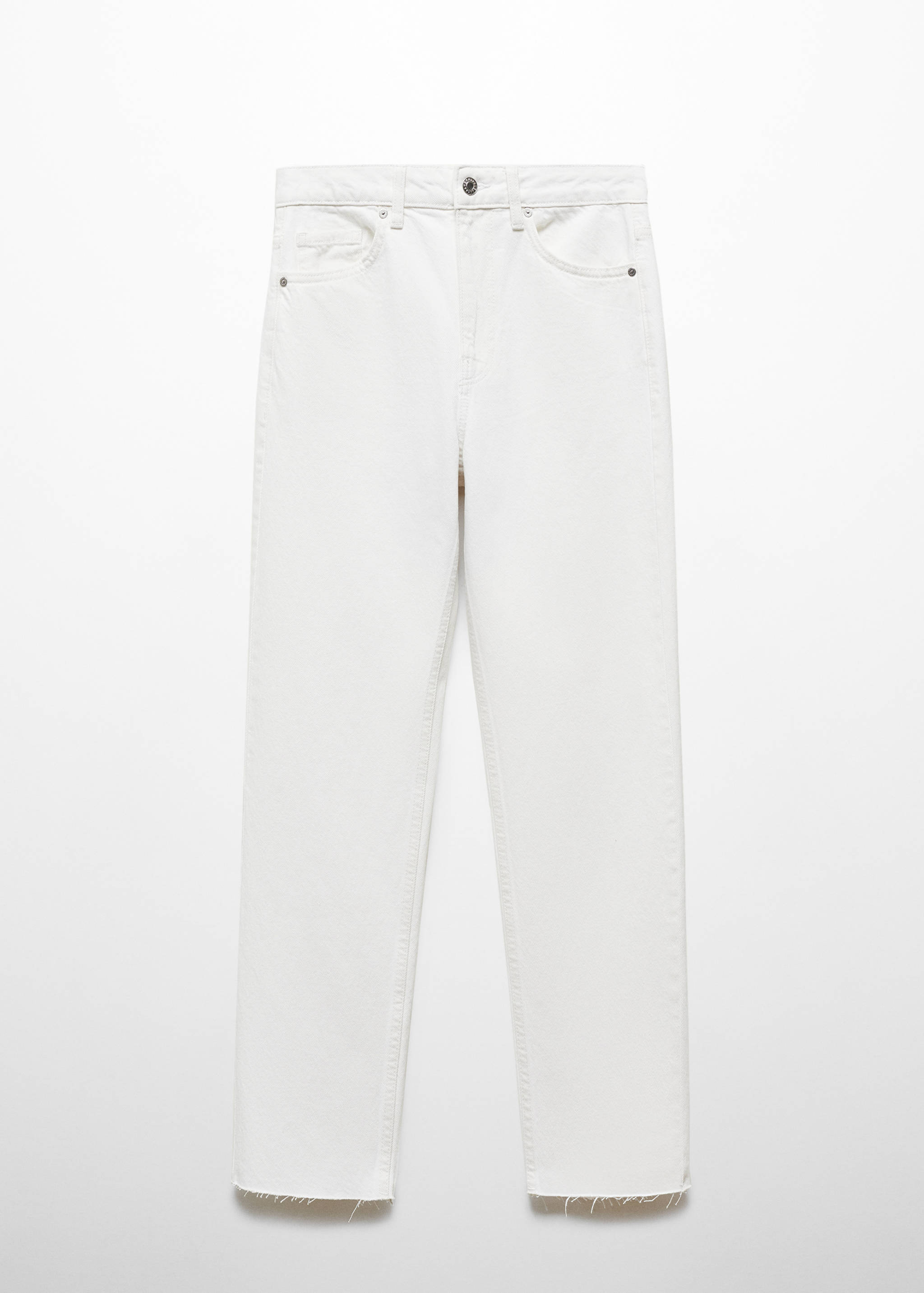 Прямые укороченные джинсы - Изделие без модели