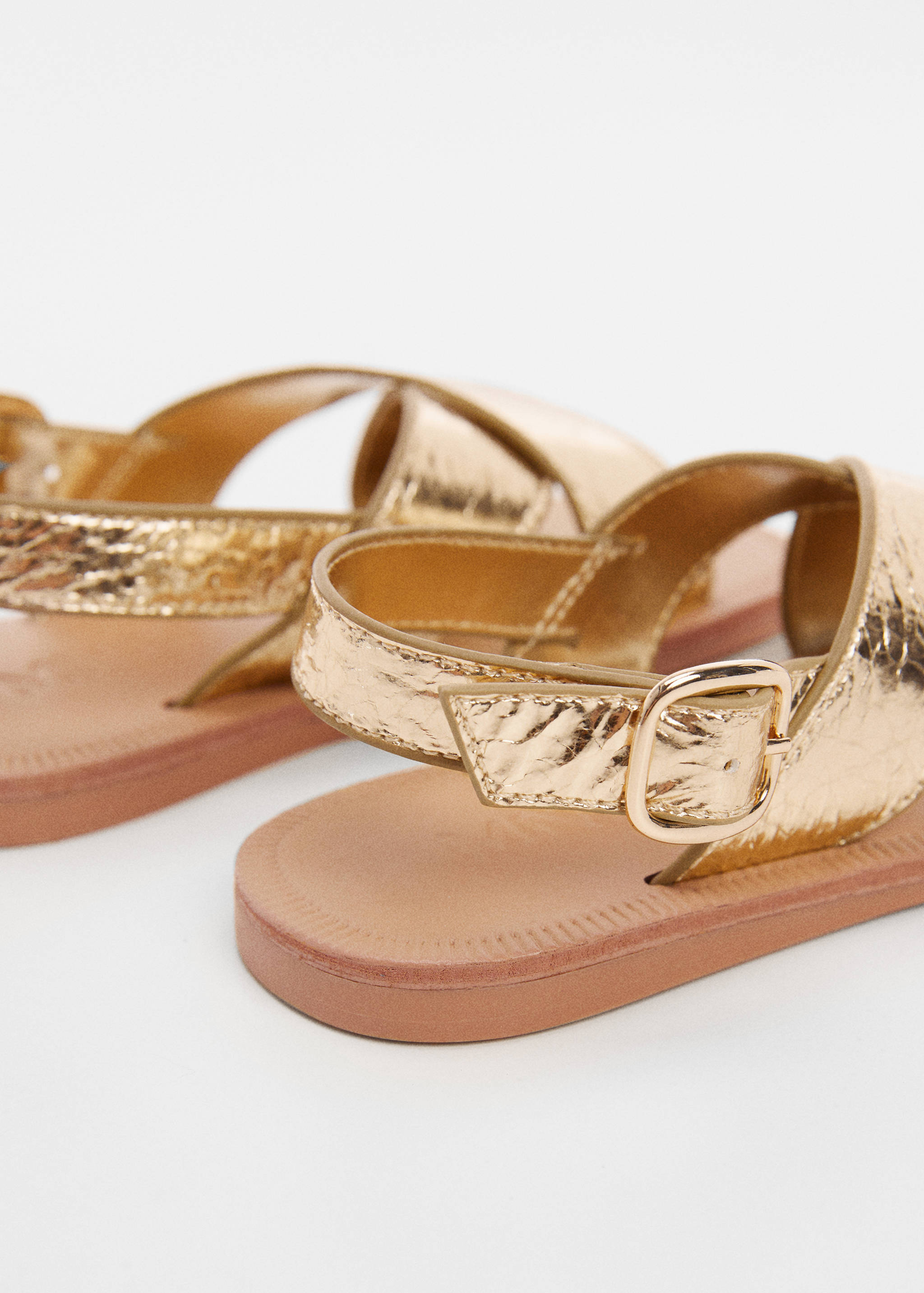 Metallic straps sandals - Details of the article 1