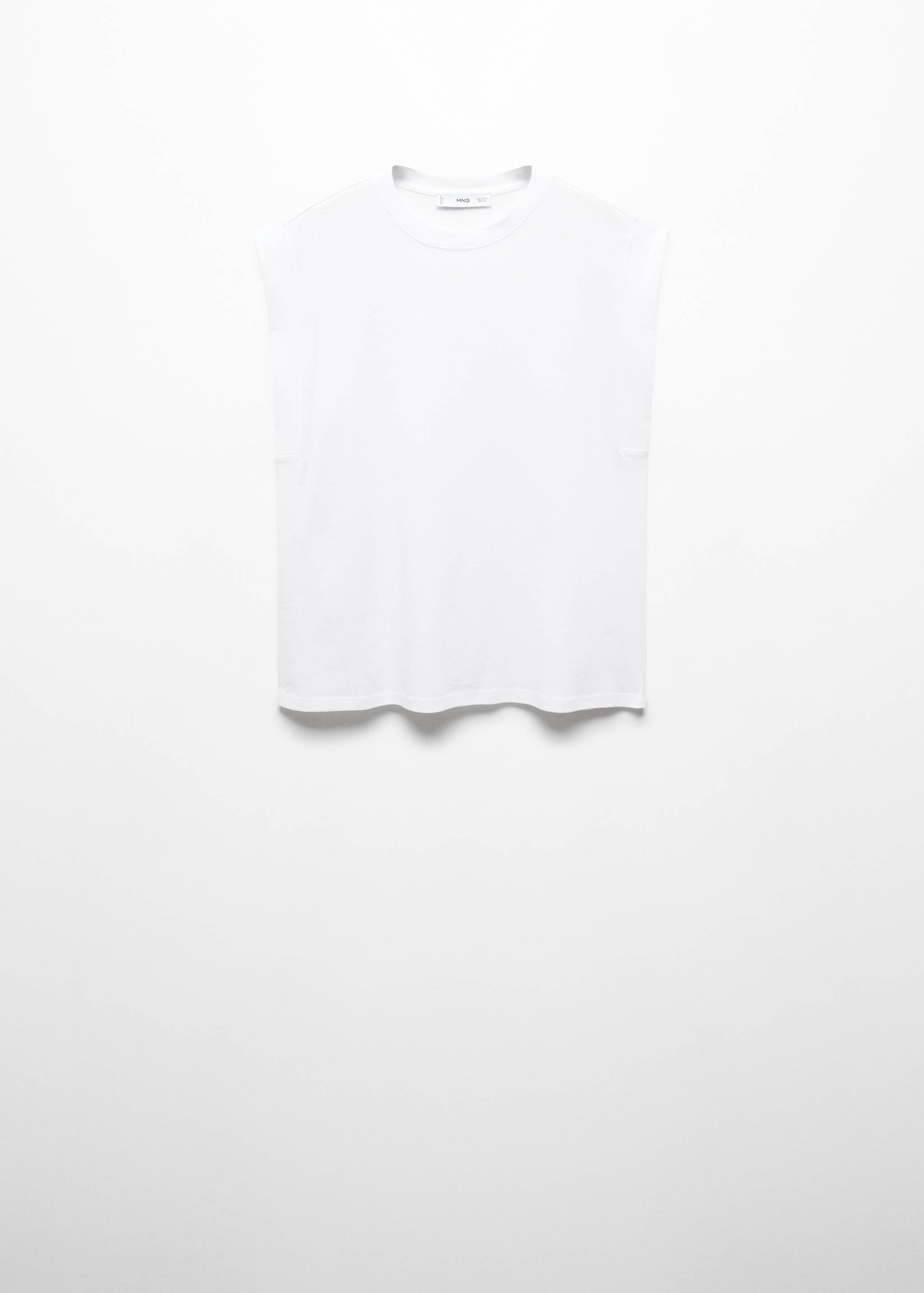 Rounded neck cotton t-shirt - Article without model