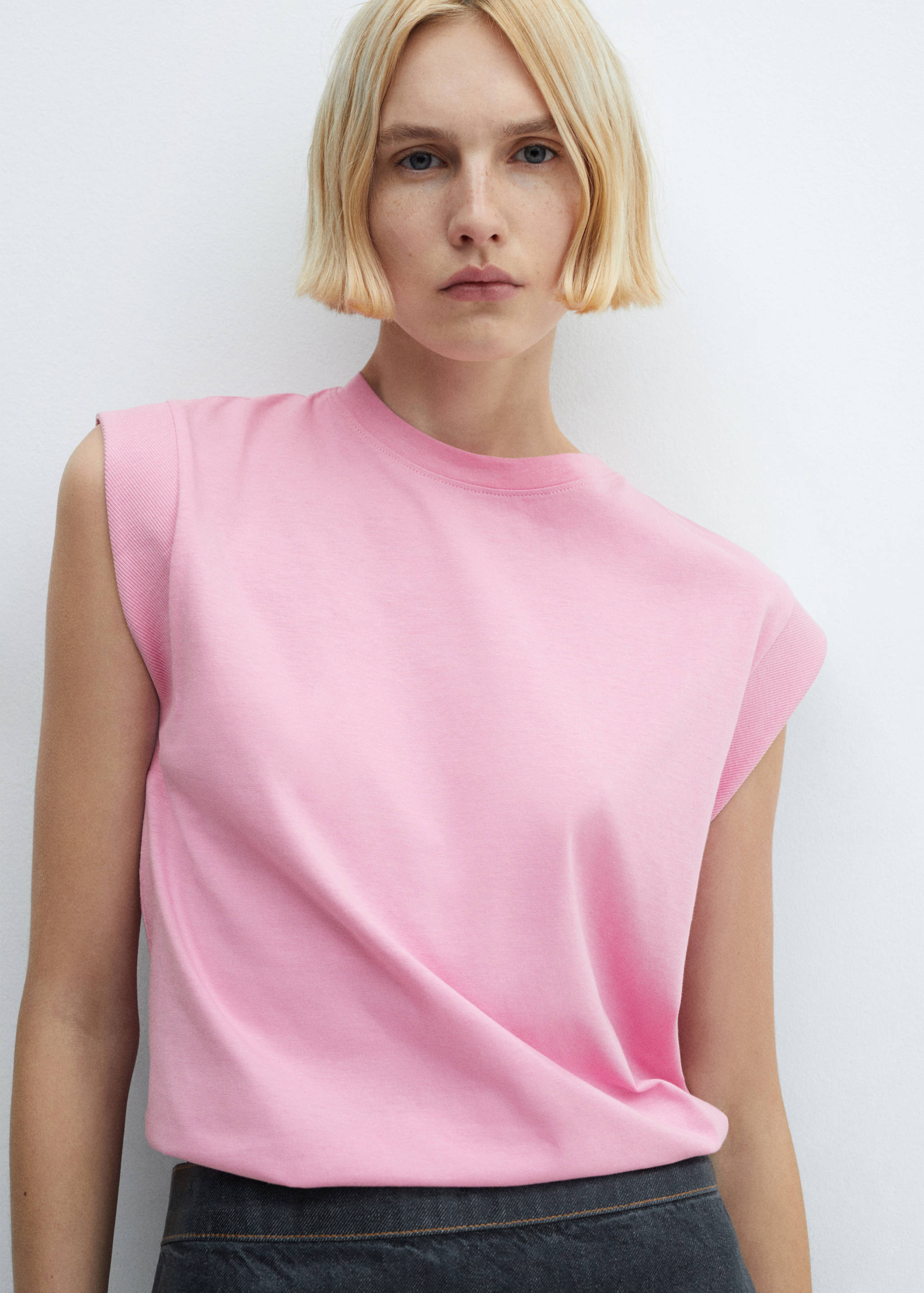 Rounded neck cotton t-shirt - Details of the article 2