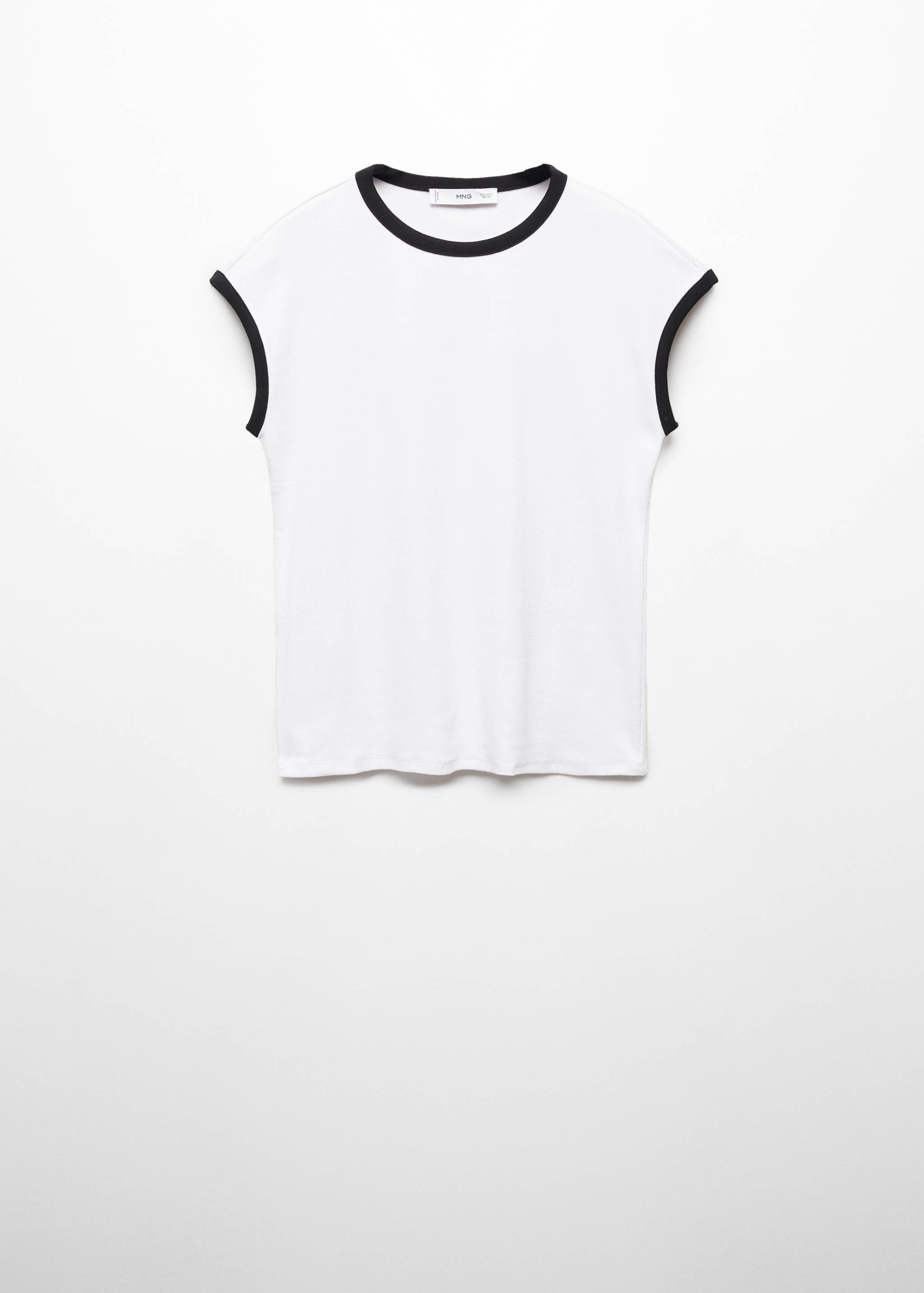 Contrast trim T-shirt - Article without model