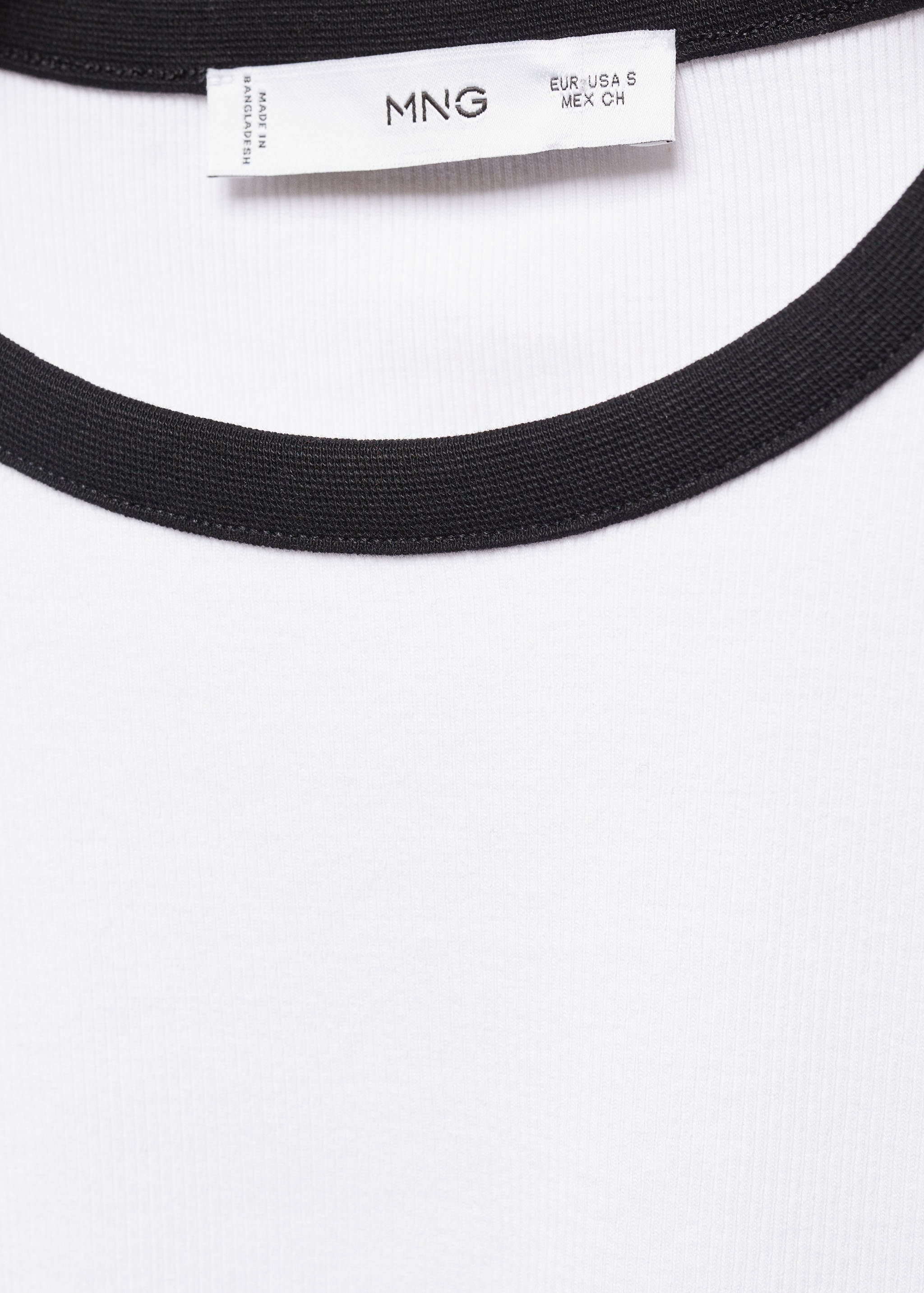Contrast trim T-shirt - Details of the article 8