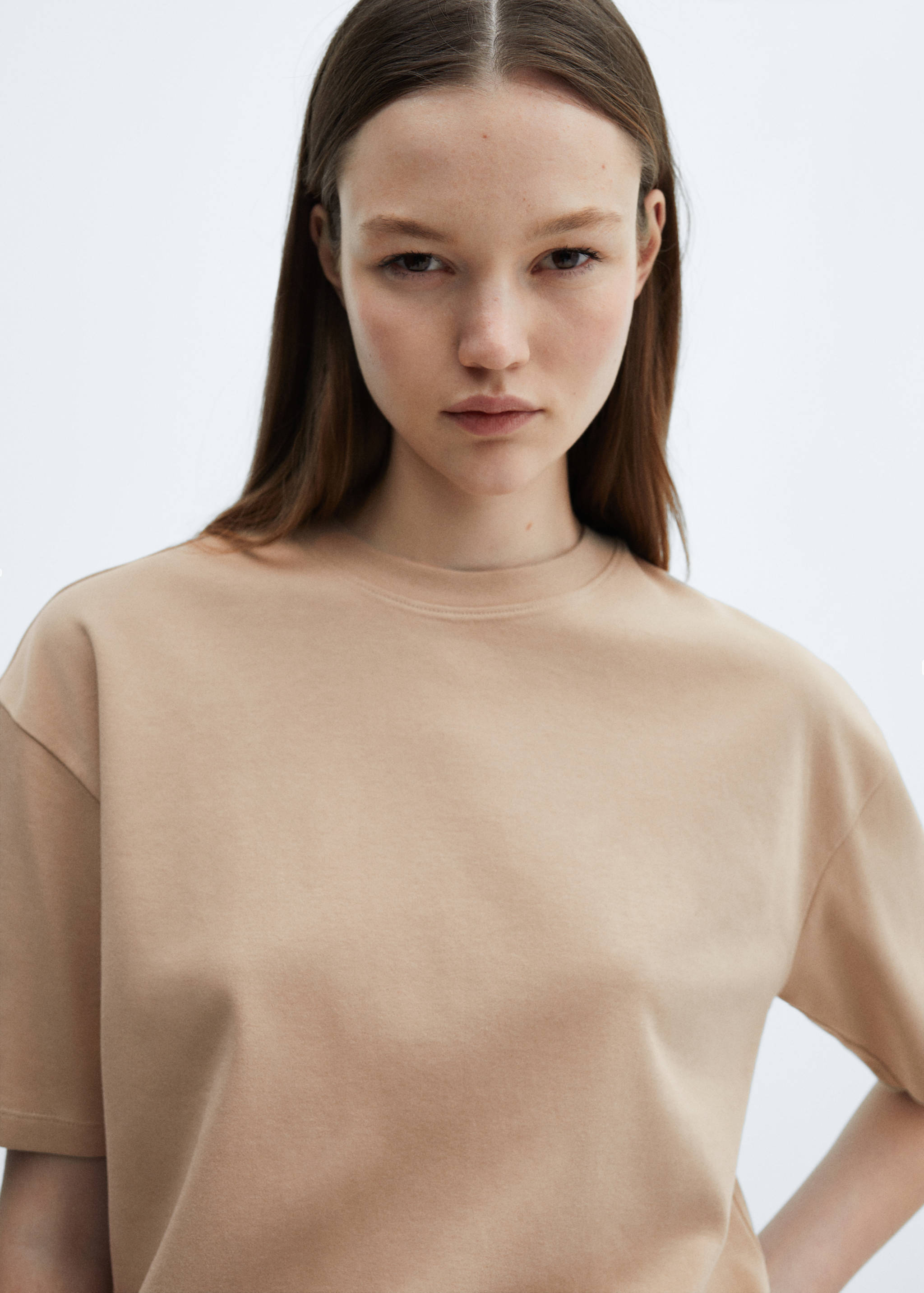 Oversize cotton T-shirt - Details of the article 1